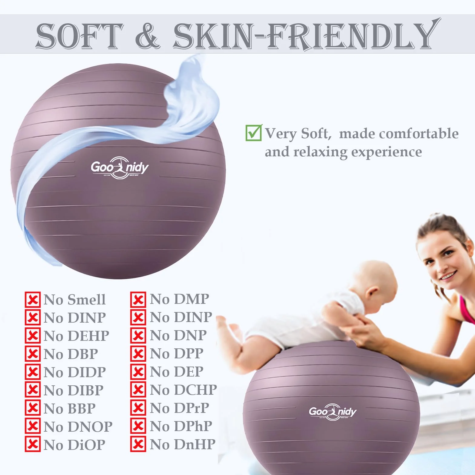 Gros Ballon Grossesse Gonflable, Swiss Ball Chaise Femme Enceinte Pour Pilates Gym Yoga Fitness