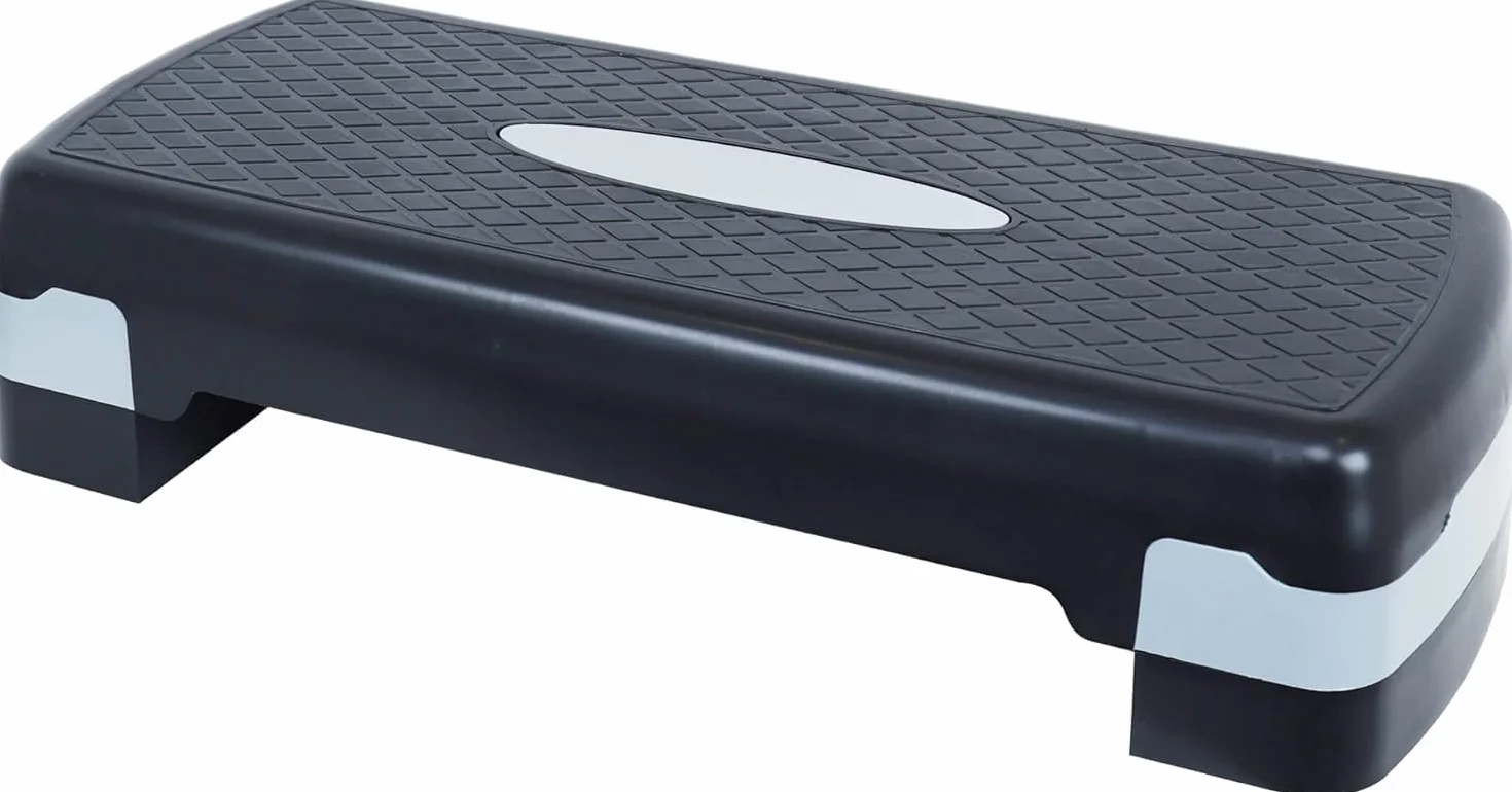 Step Fitness Réglable 18 cm Hauteur Stepper Cardio Musculation Plateforme Antidérapante Entraînement Domicile