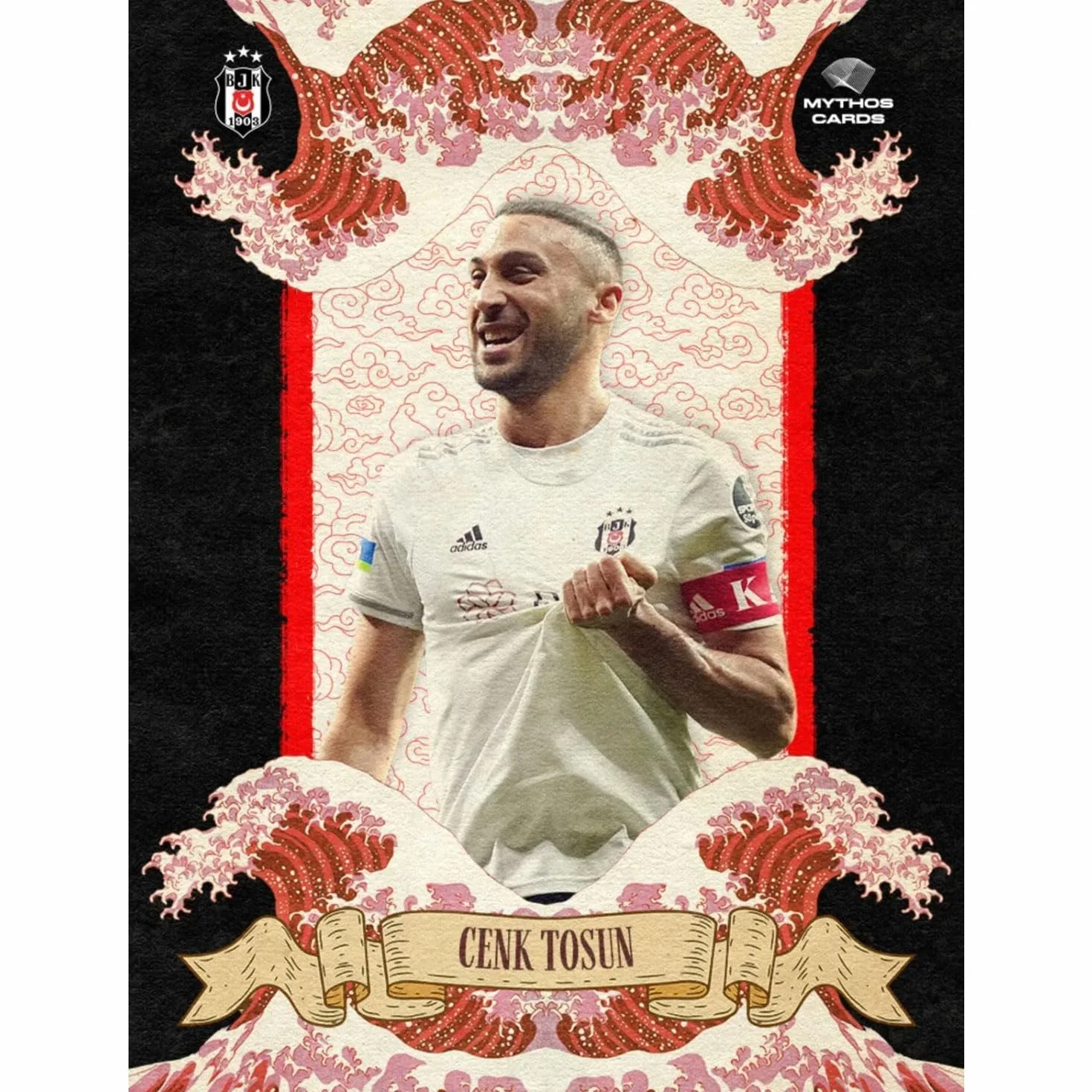Beşiktaş Mythos Cartes à Collectionner 2023/24 Lot de 25 Cartes Métal avec 2 Cartes Numérotées Licence Officielle