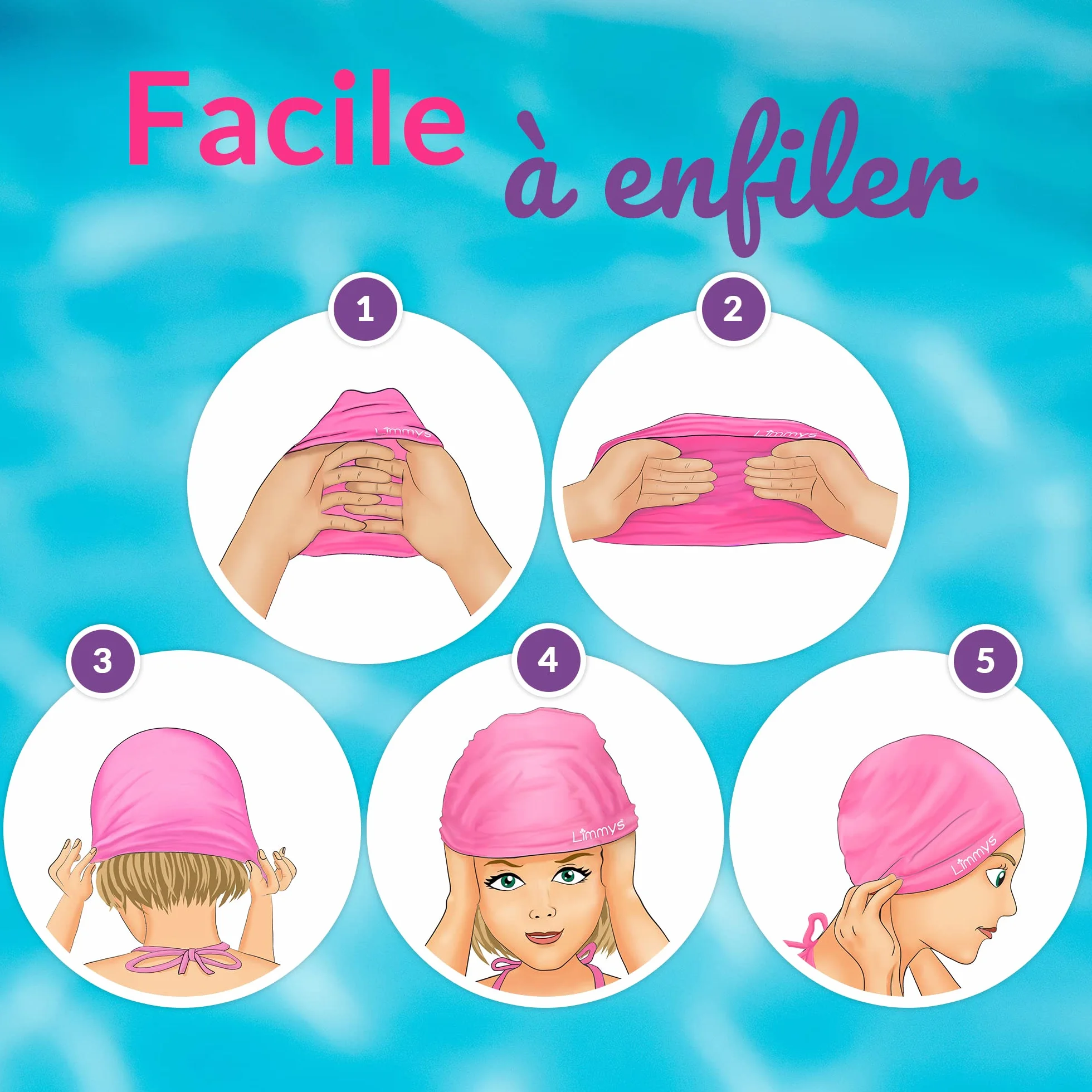 Limmys Bonnet de Natation en Silicone pour Adultes – Souple Extensible Résistant au Chlore