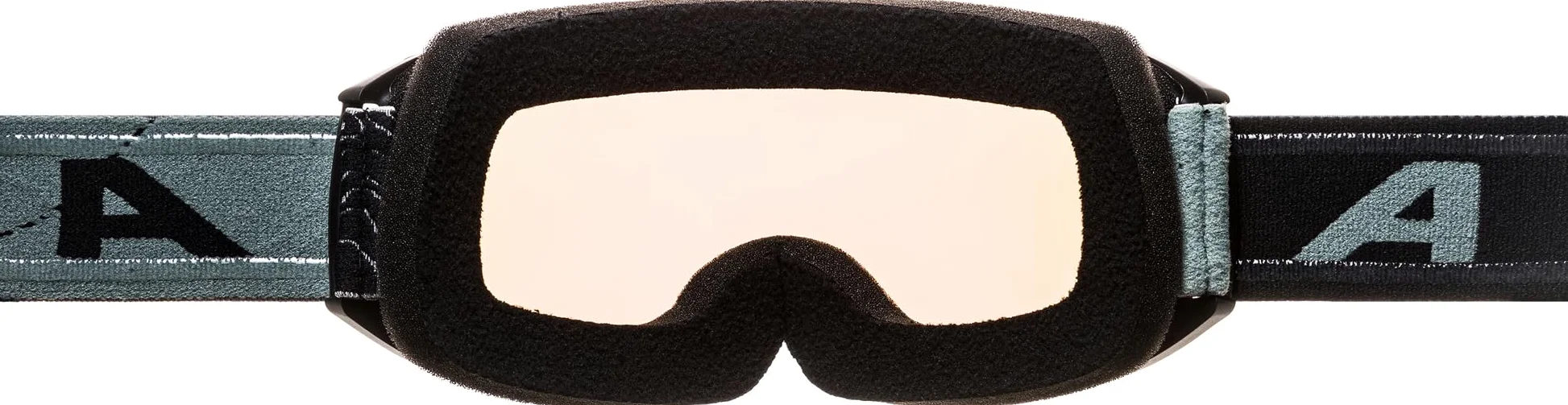 ALPINA NAKISKA Q-LITE - Masque de ski OTG anti-buée, extrêmement robuste et incassable, protection UV 100% pour adultes, black-williow-green matt