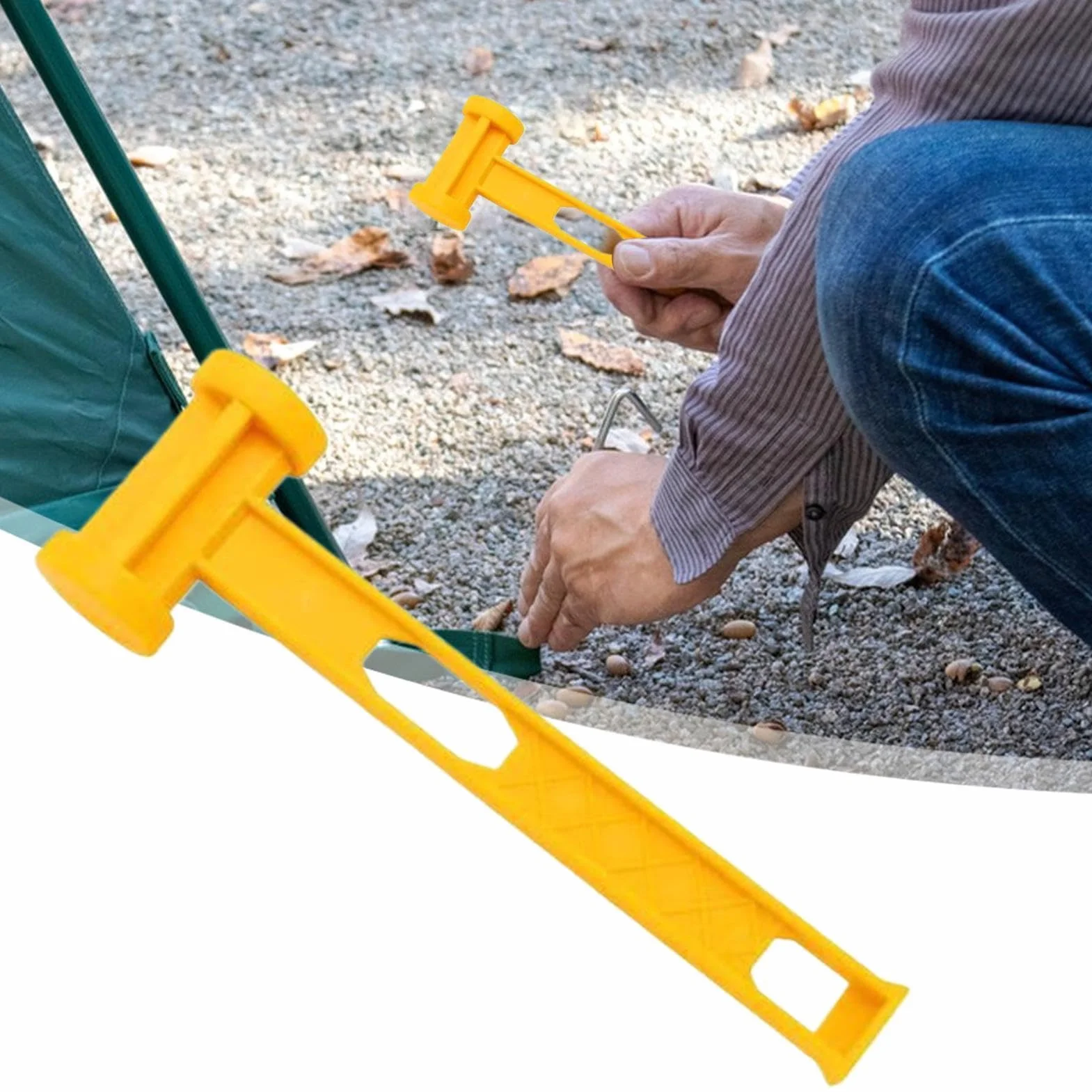 Maillet de camping polyéthylène robuste antirouille pour tente randonnée