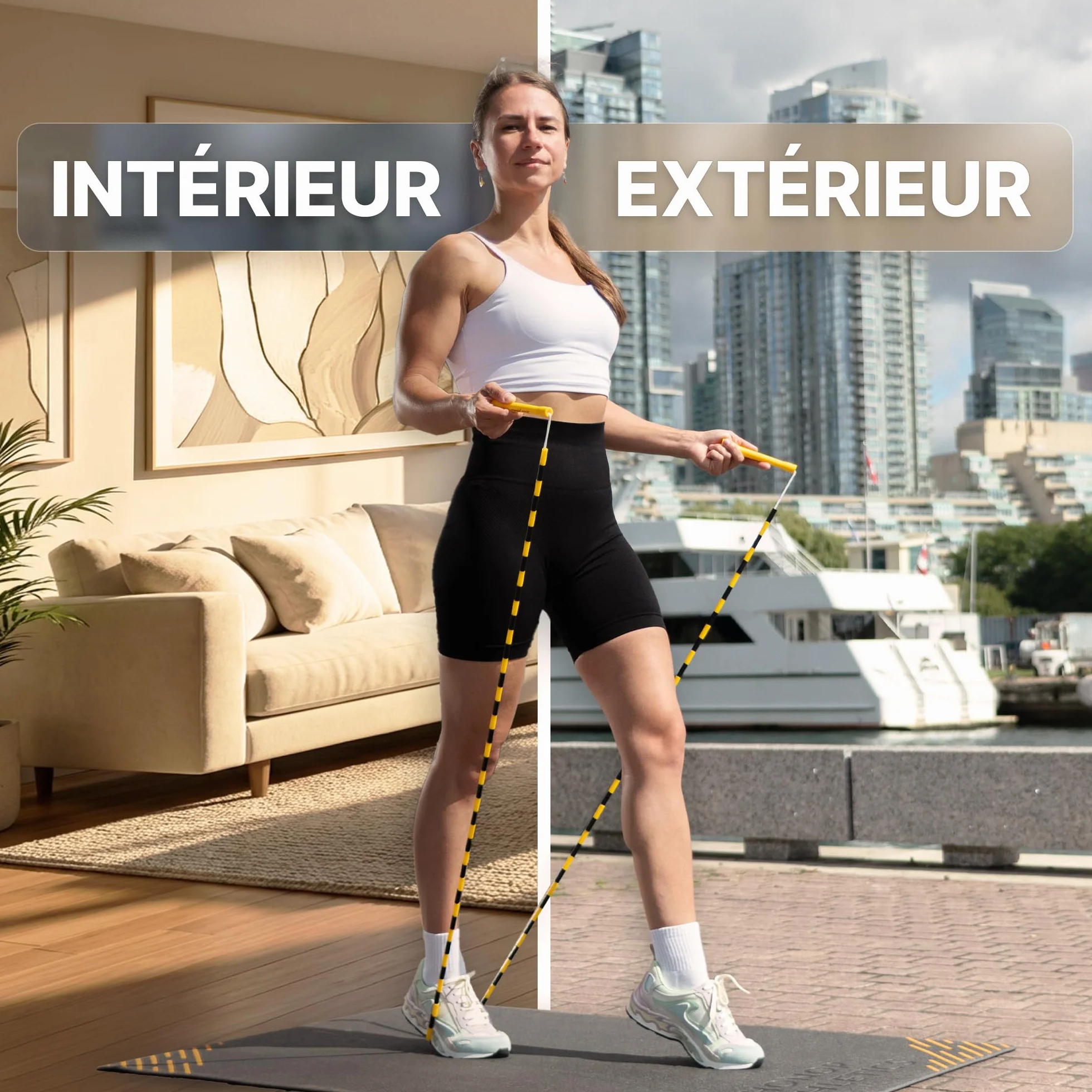 Honor Athletics 2.0 Corde à sauter réglable pour entraînement fitness