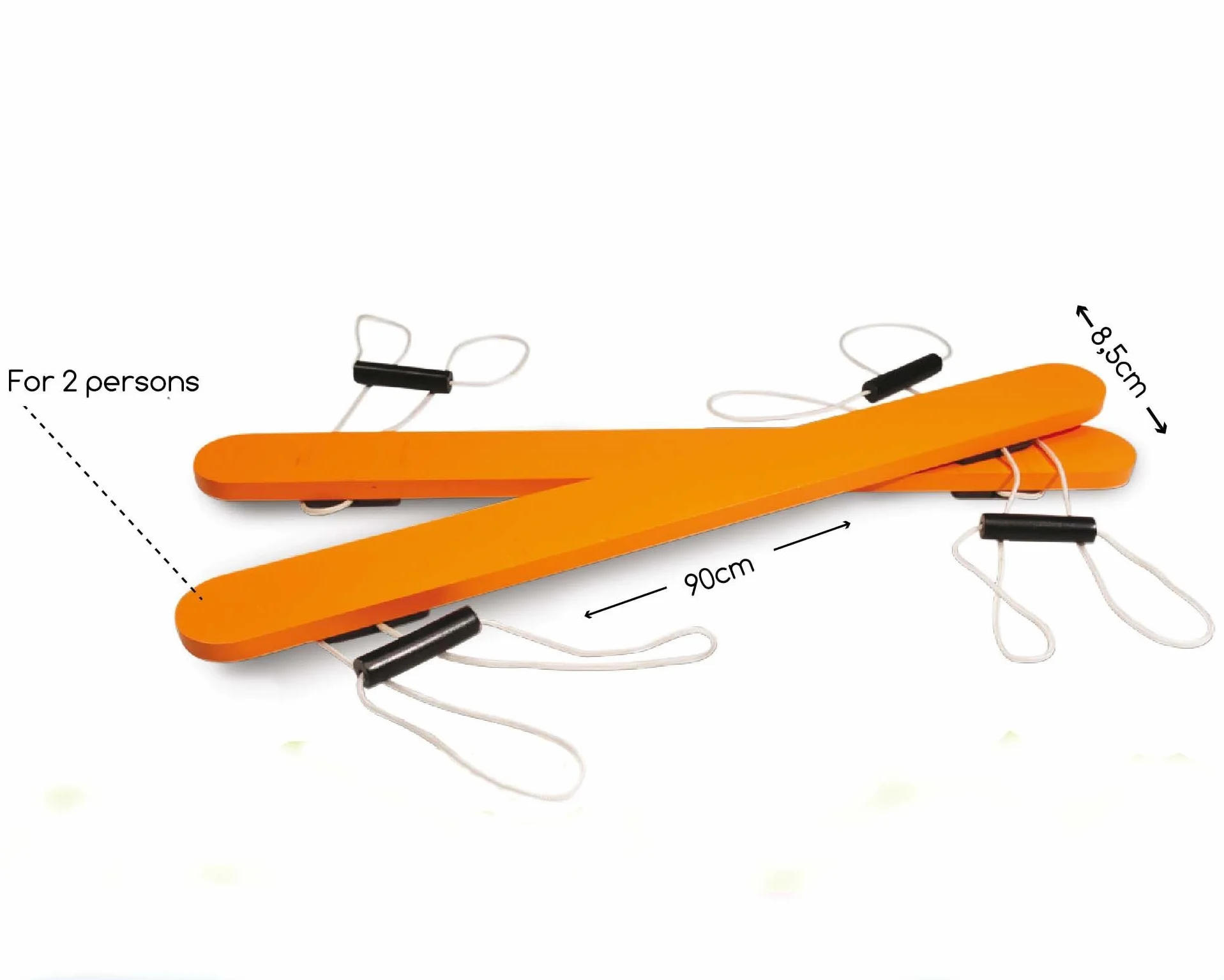 BS Toys Ski De Fond - Entraînement De L'Équilibre pour Enfants Et Adultes - Ensemble De Skis en Bois pour Une Marche Coordonnée - Amusant À L'Intérieur Et À L'Extérieur - A Partir De 3 Ans - Marron
