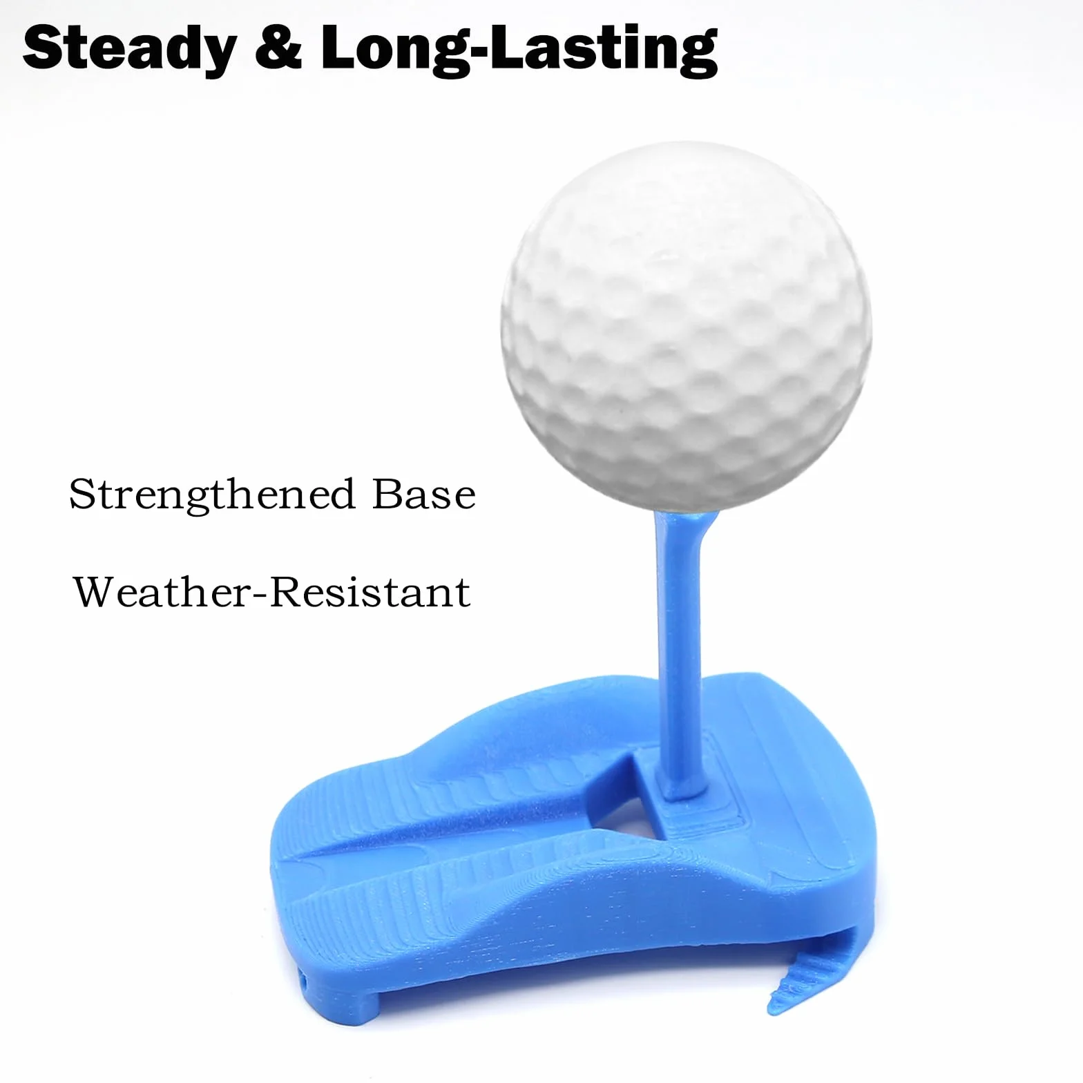Support de Tees de Golf pour Gazon Artificiel - Base articulée et 5 Tees pour simulateur, Plateforme de Frappe Stable