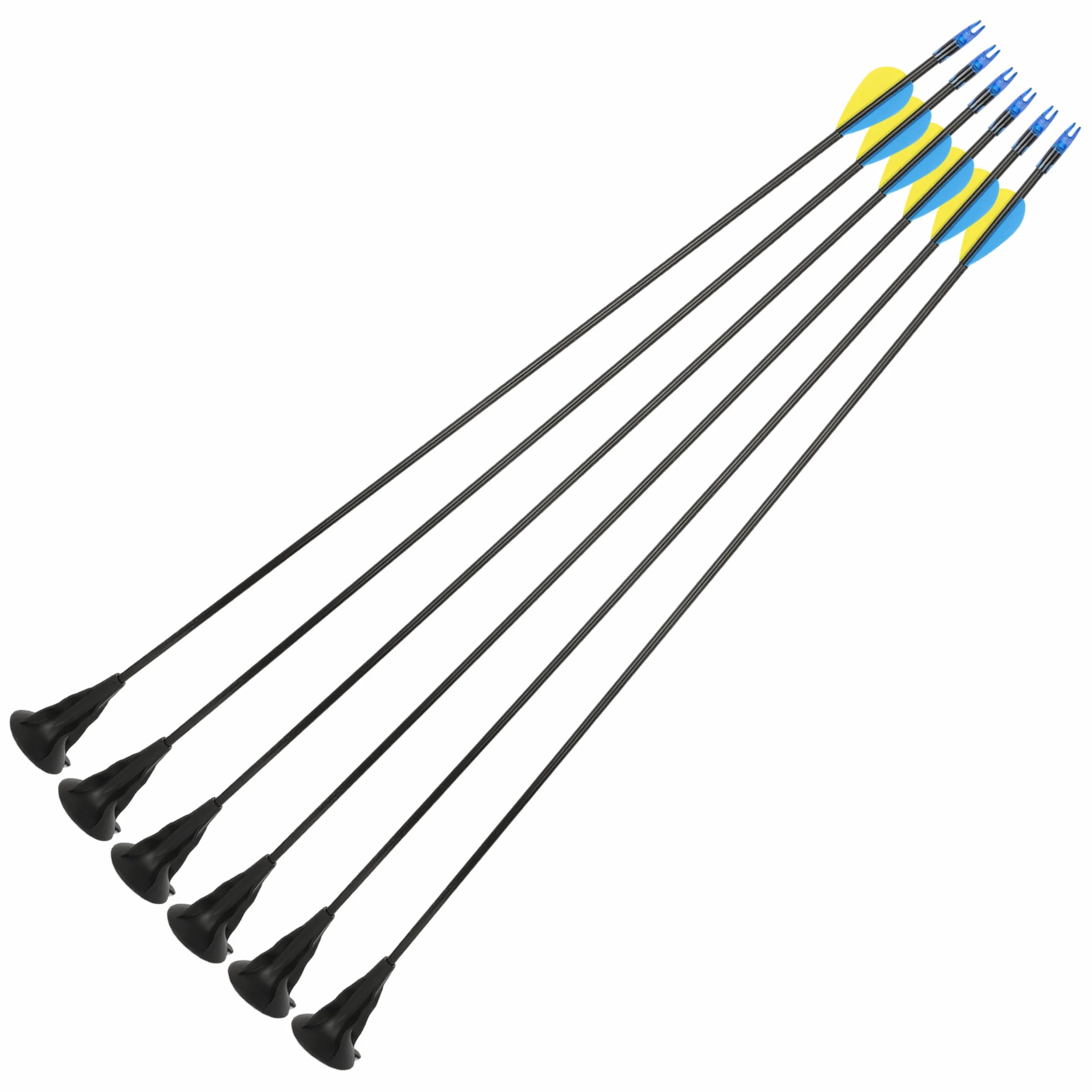 Flèches à Ventouse 29" en Fibre de Verre pour Tir à l'Arc Débutant Entraînement