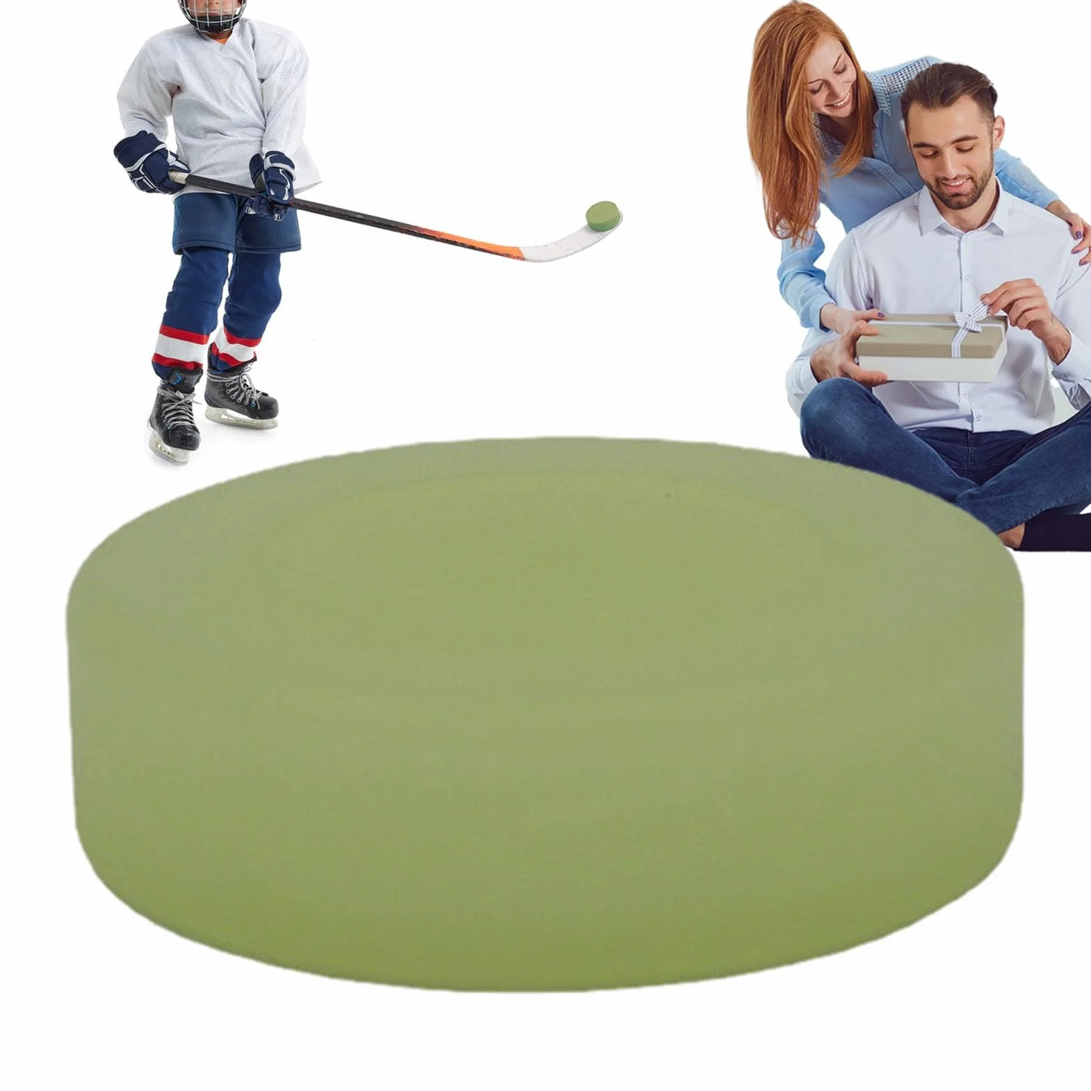Hockey Puck PVC 9x9x3cm Practice Ice Ball Street Hockey Balls Durable Smooth Indoor Outdoor Training