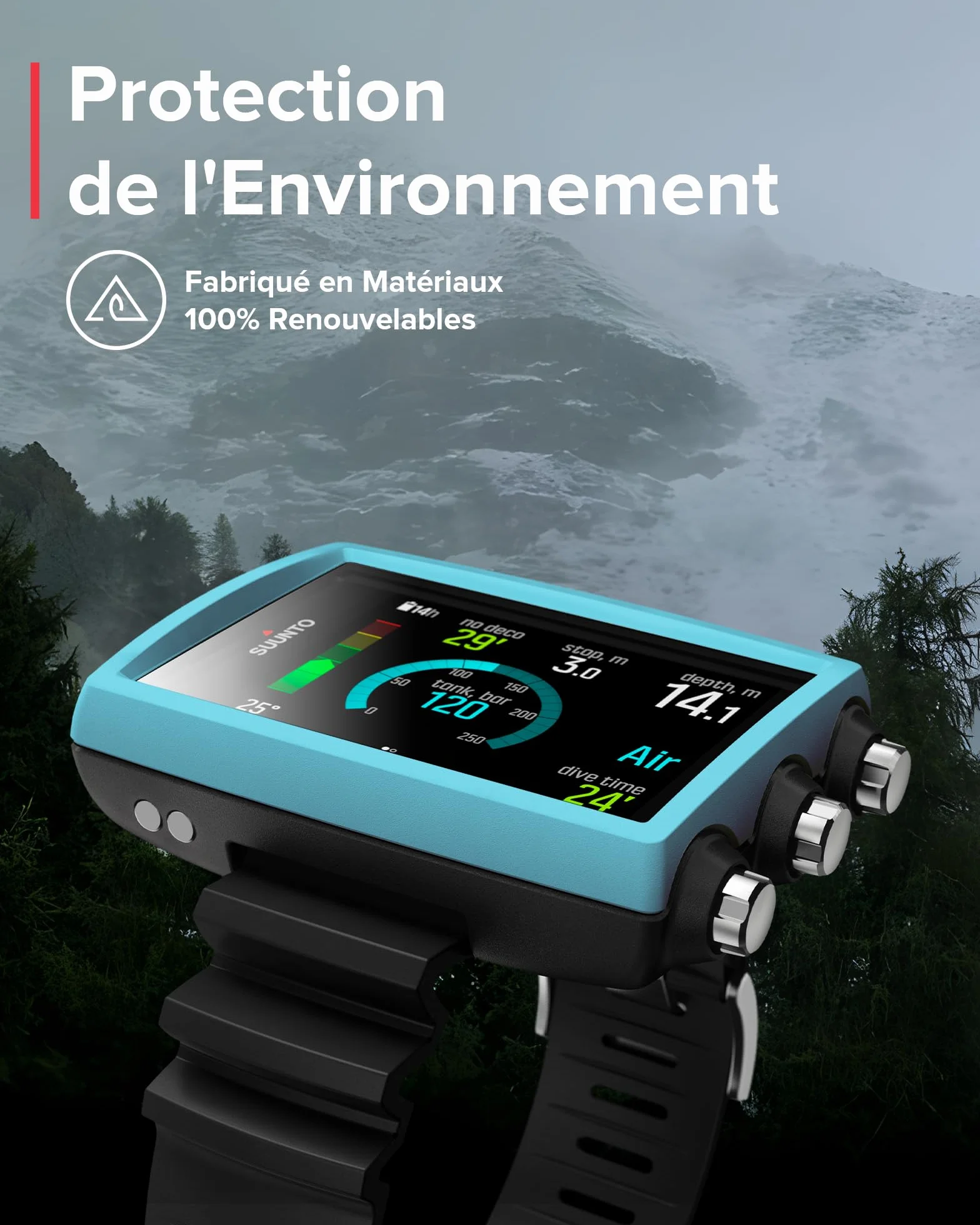 SUUNTO EON Core Montre de Plongée Numérique Écran Couleur Étanche 80m Ordinateur sous-Marine Batterie Rechargeable