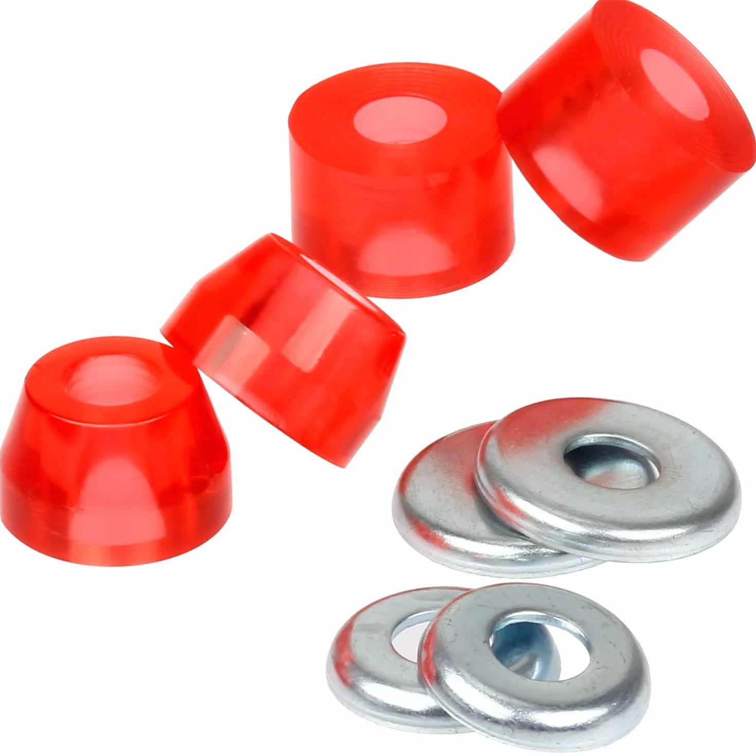 FunTomia Caoutchouc de direction pour longboard, skateboard, mini board Bushings deux axes