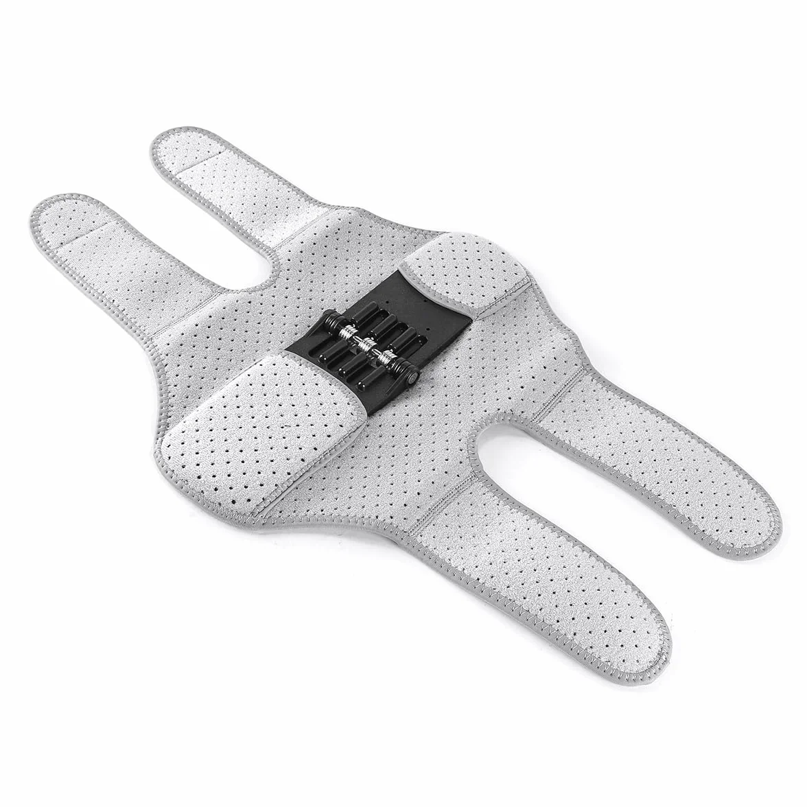 Genouillères Jambières Protection du genou Booster Coussin stabilisateur respirant pour randonneurs (gris)