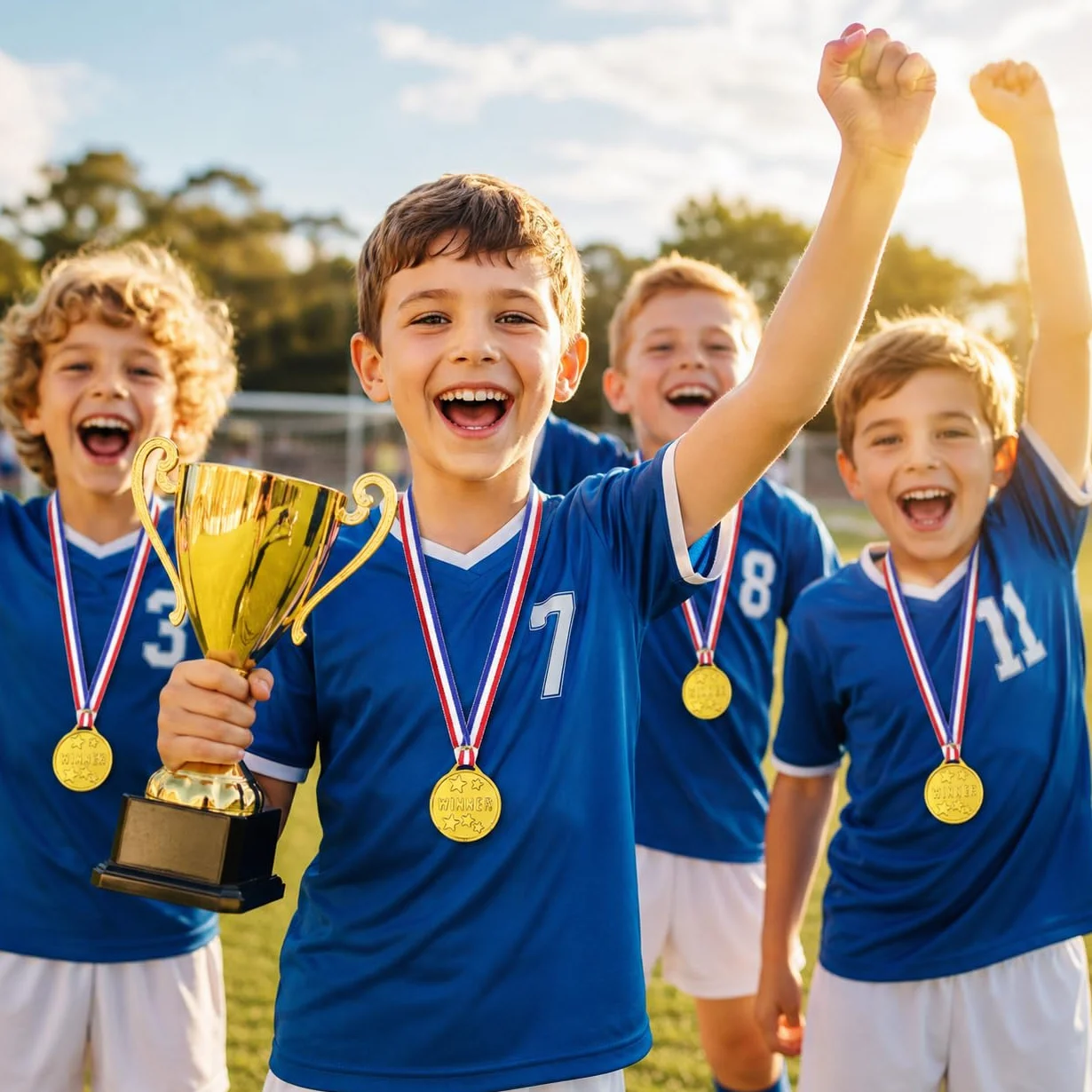 30 Médailles Enfant Dorées avec Rubans, Trophées, Médaille Personnalisable pour Récompenses Sportives, Événements Scolaires Et Jeux Enfants, Porte Médaille Plastique De Qualité