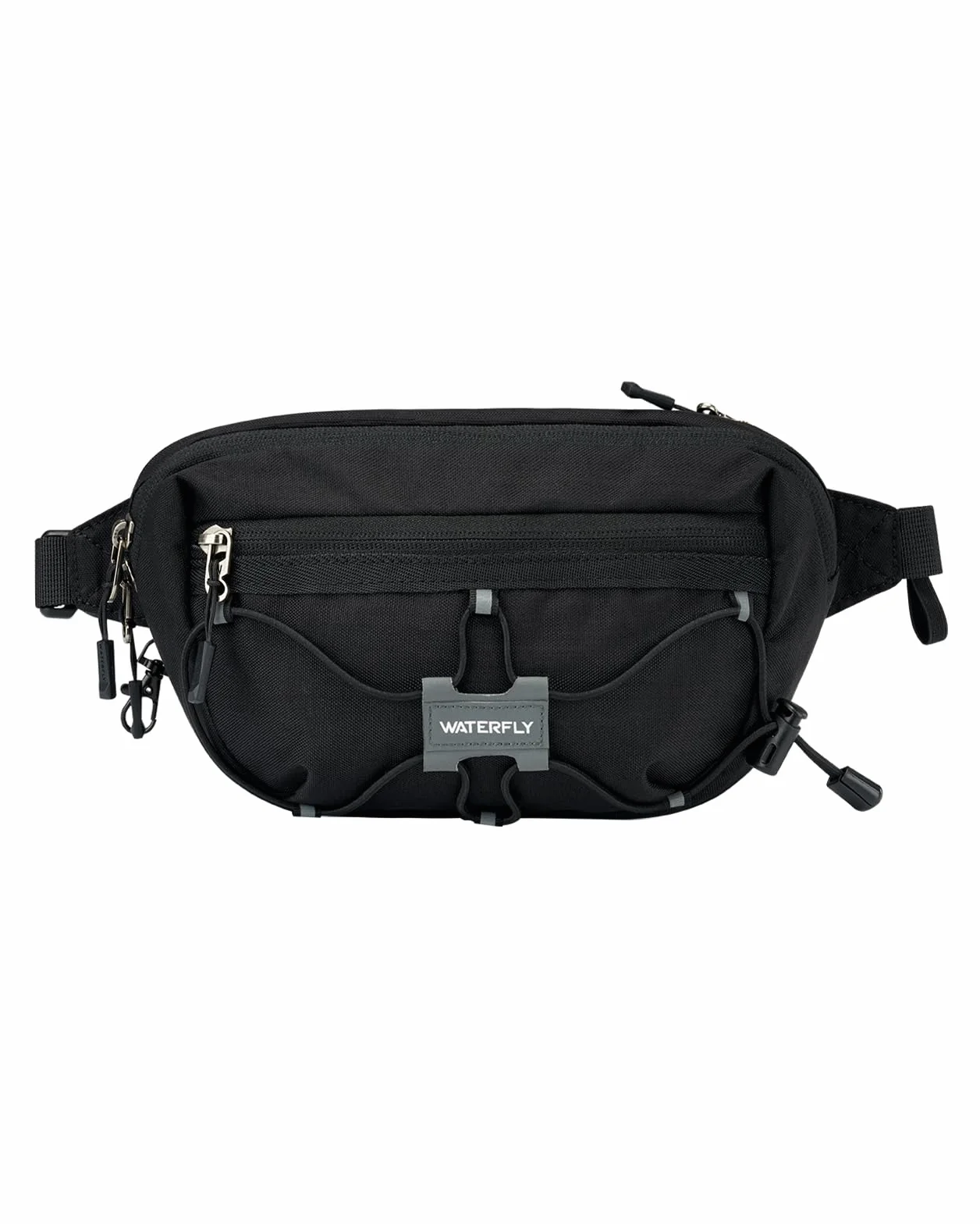 Waterfly Petite Sac Banane Homme Femme avec RFID Blocage Sacoche Banane Antivol avec Ceinture Réglable pour Voyage Randonnée Cyclisme Balade Ville Vacances Noir