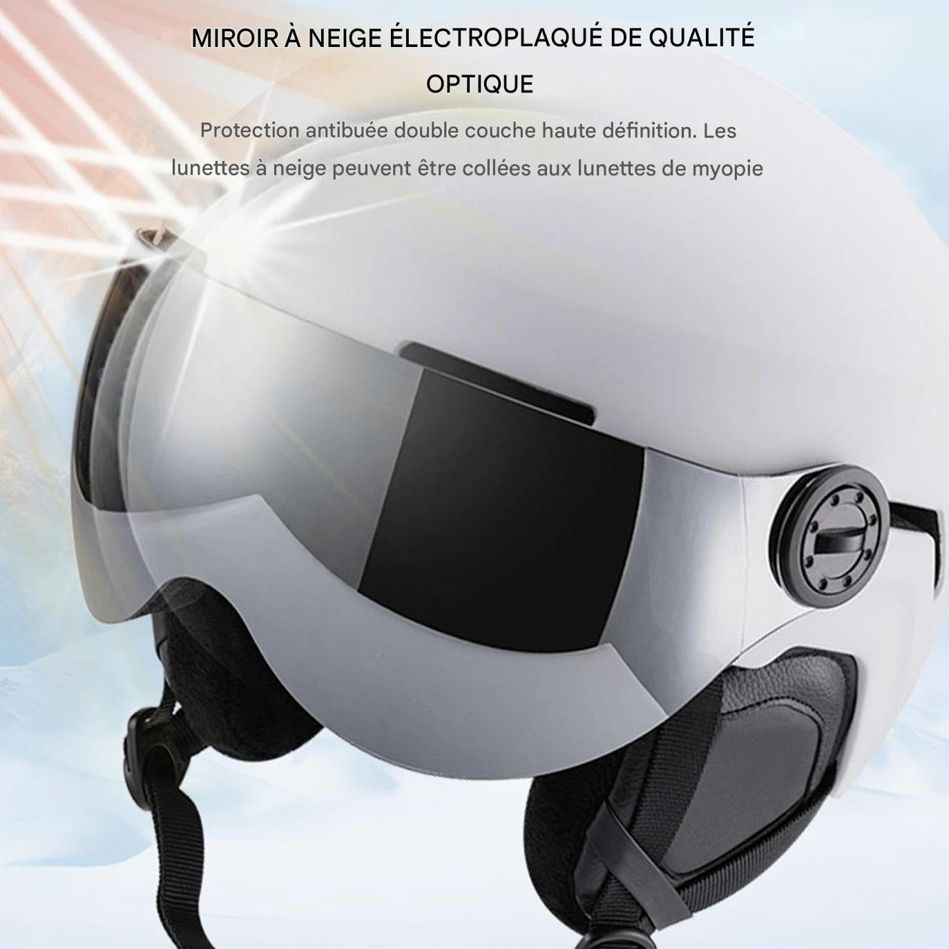 Casque pour le Snowboard,Antichoc Et Thermique Avec Masque | Casque Pour Sports De Neige À Coque Intérieure En Mousse - pour Hommes Femmes Jeunes Adultes Jeunes Skieur Snowboardeur Station Extérieur S