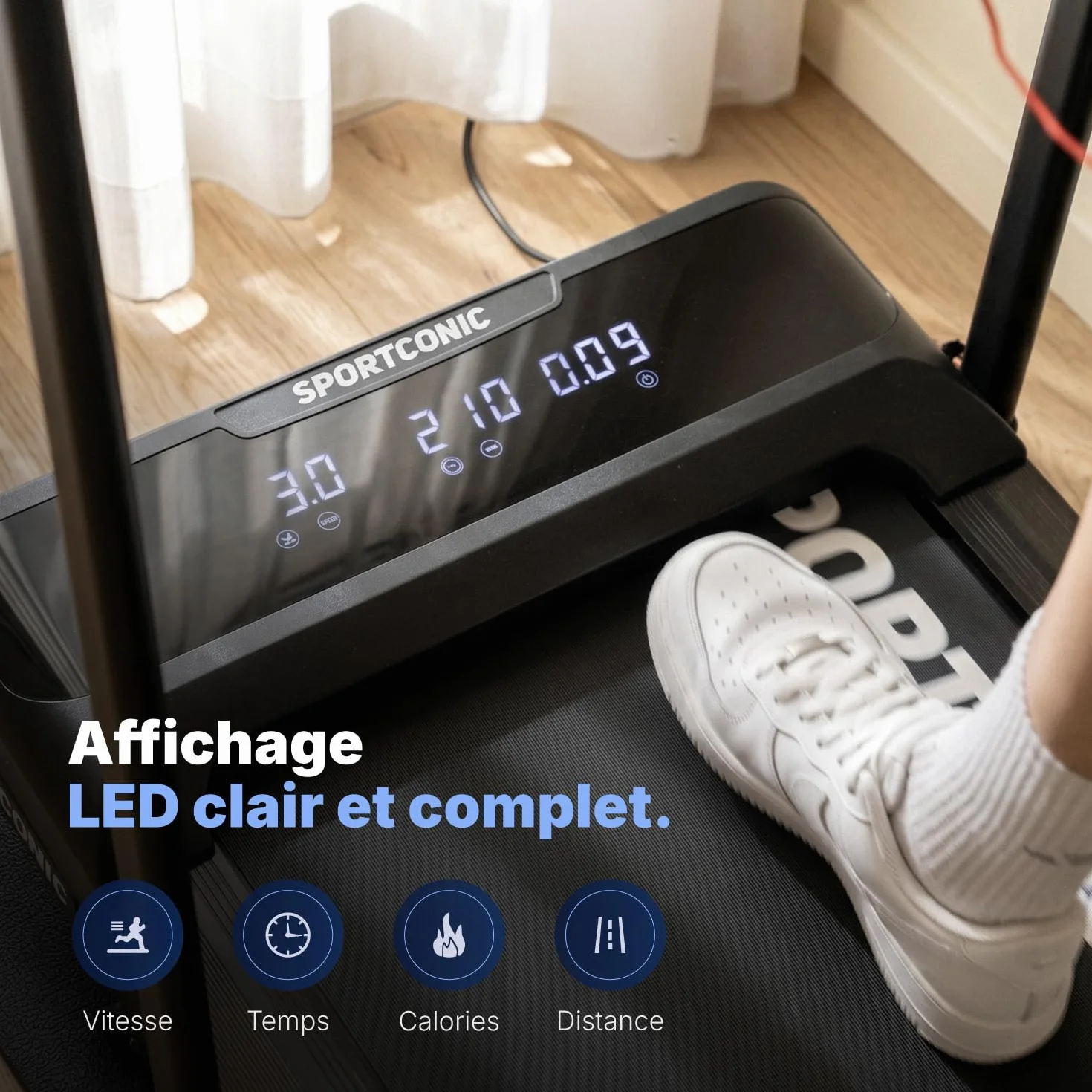 Tapis de Course Pliable Silencieux avec Télécommande – Walking Pad Compact pour Maison & Bureau
