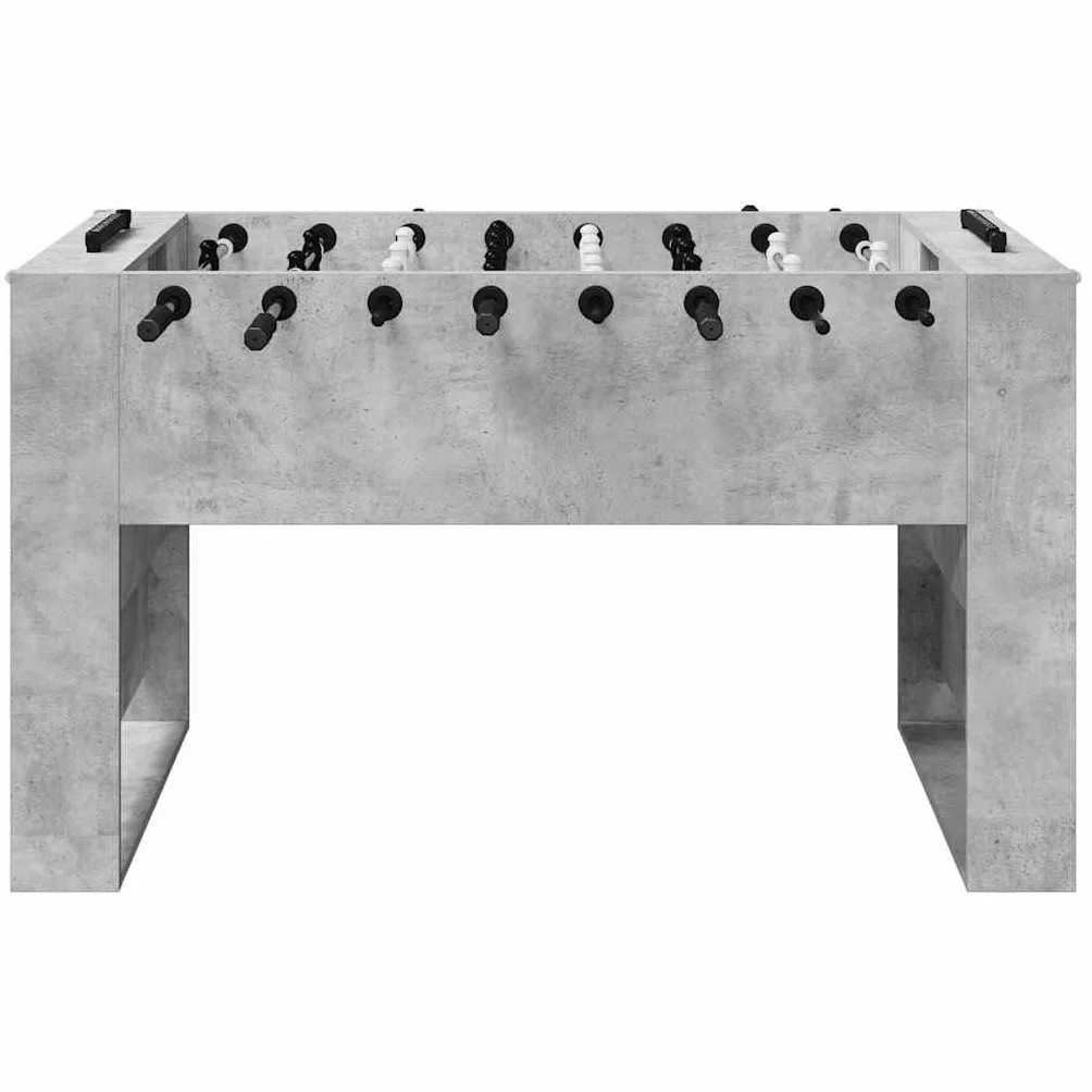 vidaXL Table de Foosball Gris Béton 146,5 x 74 x 85 cm, Table de Baby-Foot rectangulaire Moderne, idéale pour Vos soirées en Famille, résistante et Parfaite pour s'amuser à l'intérieur