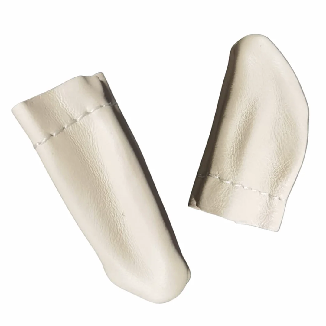 Protège-doigts en cuir tricoté 2 paires pour travaux manuels, outils de couture