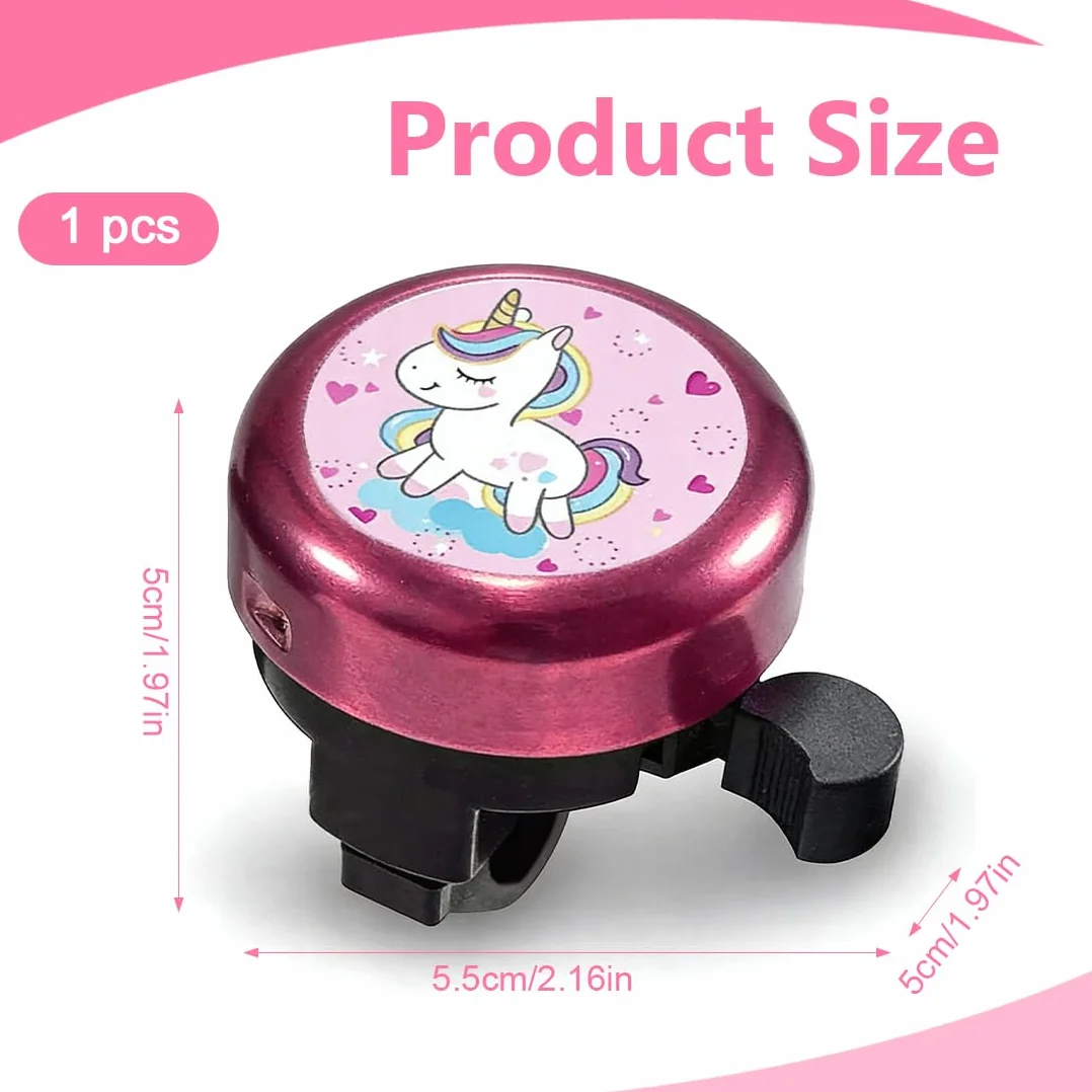 Sonnette Velo Enfant Fille Licorne pour Vélo Scooter Tricycle - Cadeau d'anniversaire