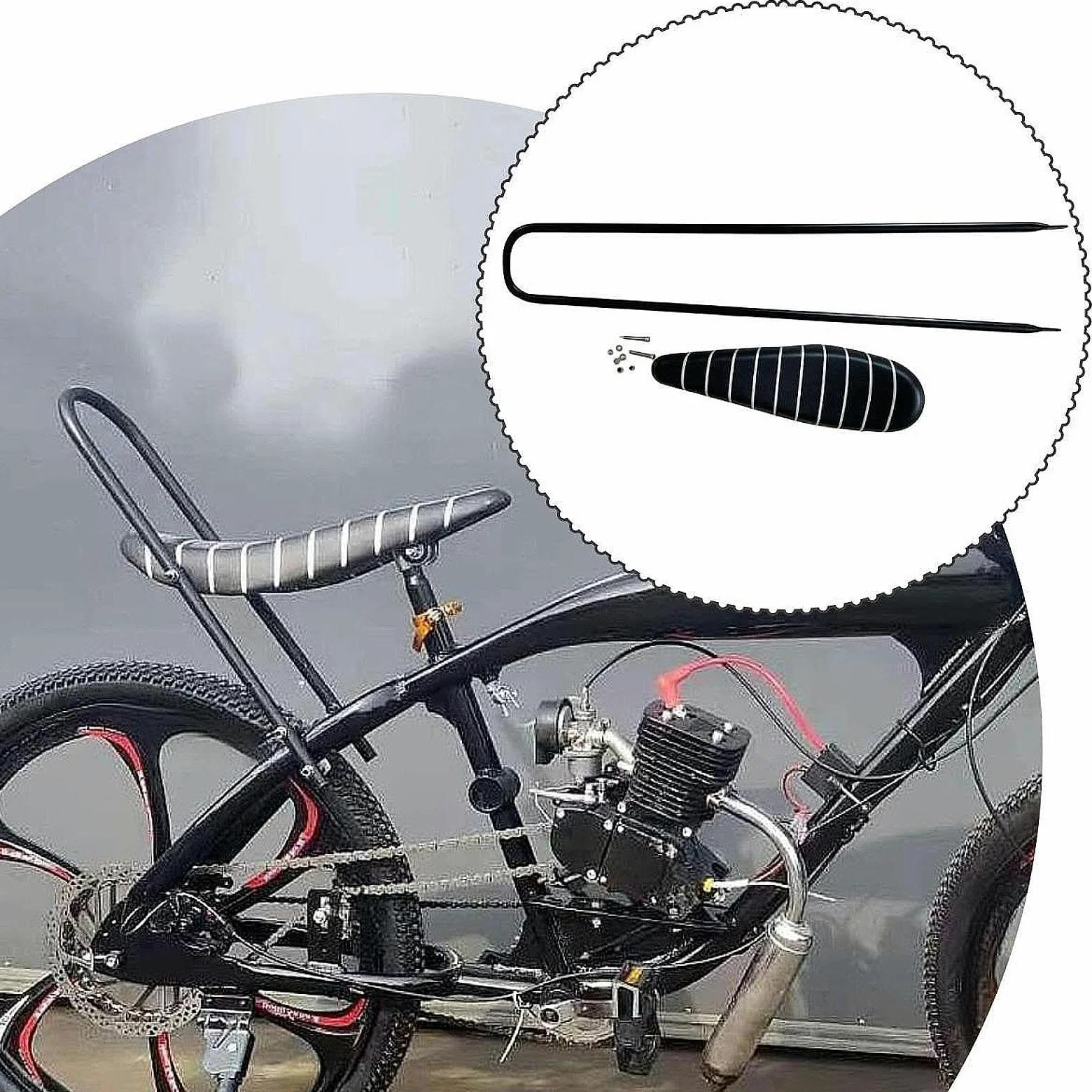 Selle vélo Longue, siège vélo Confortable, Accessoires, Installation Facile, pièces Rechange Professionnelles, Fournitures pour sièges Banane