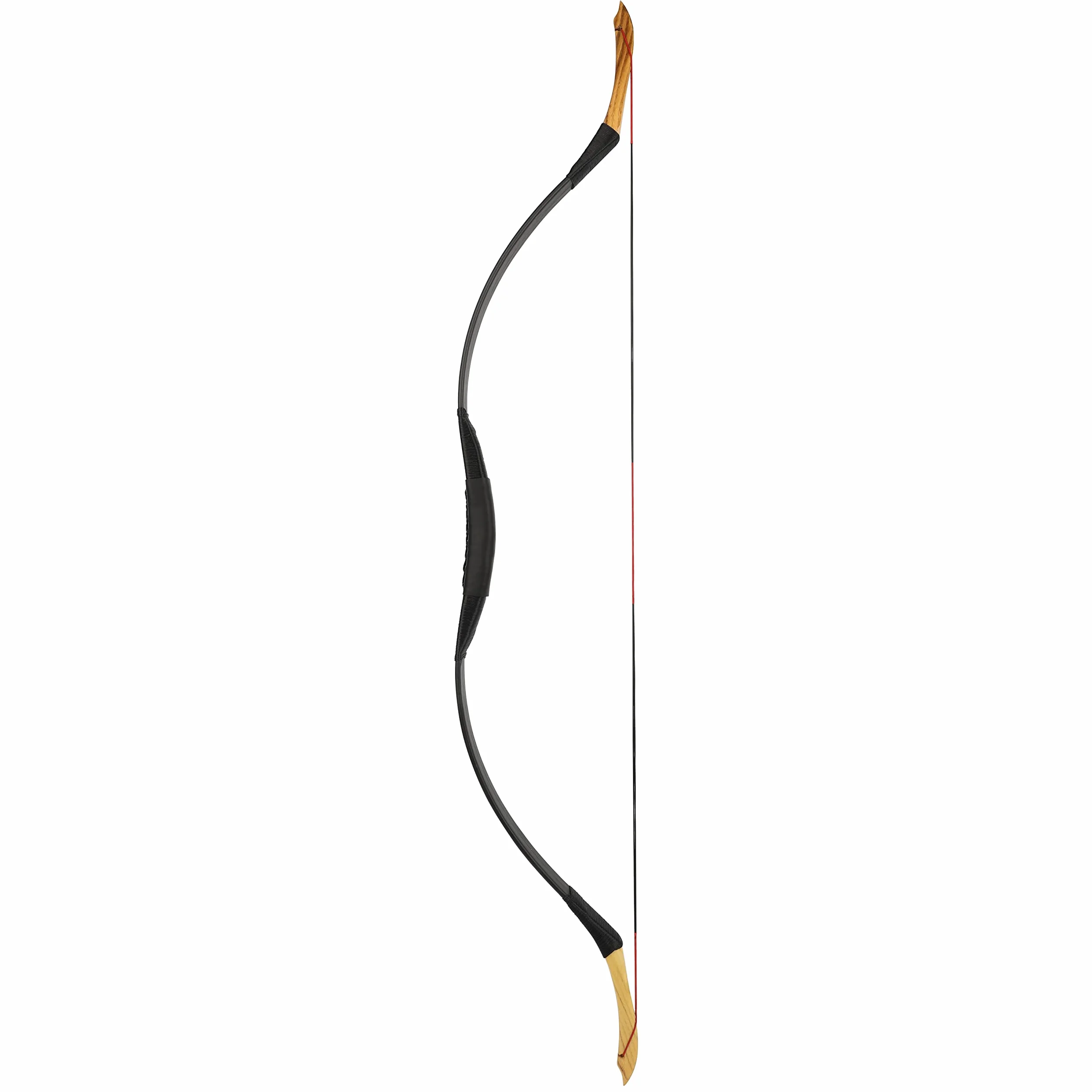 Arc Traditionnel Classique Longbow Sport Tir à l'arc Bois Fait Main pour Adultes Débutant 35Lbs