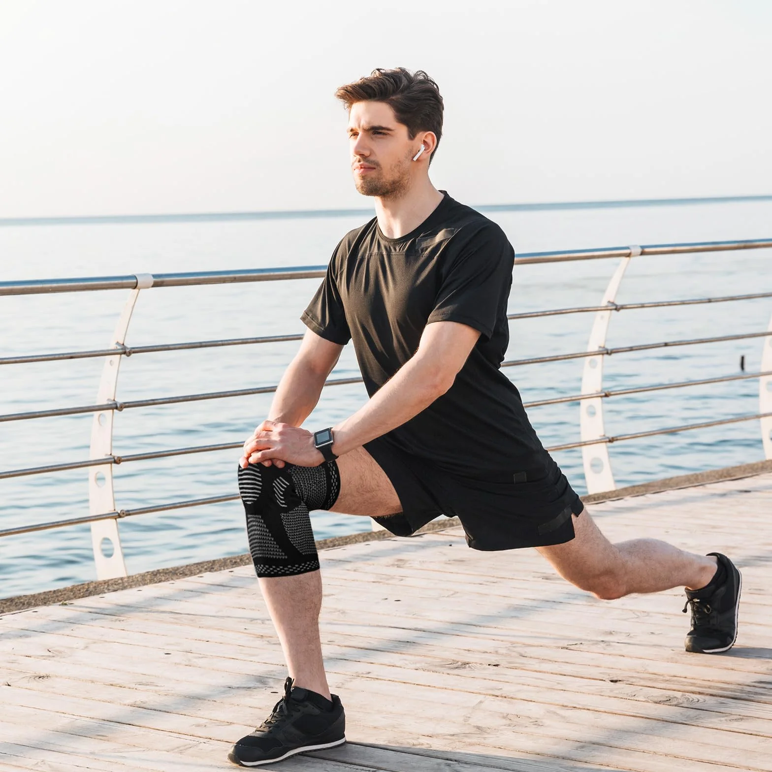 Genouillère médicale sport pour arthrose genou, attelle rotulienne ligamentaire hommes femmes