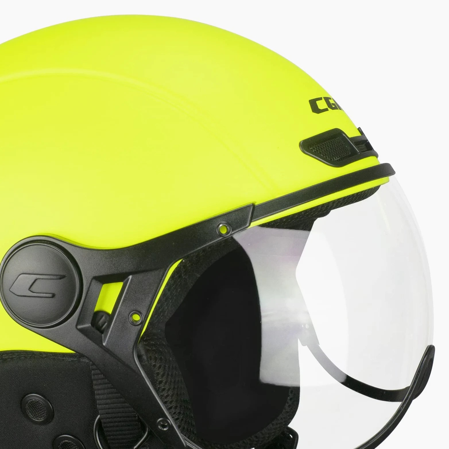 CGM EBI Casque de Ski Mixte Adulte, Jaune Fluo Mat, M (57-58cm)