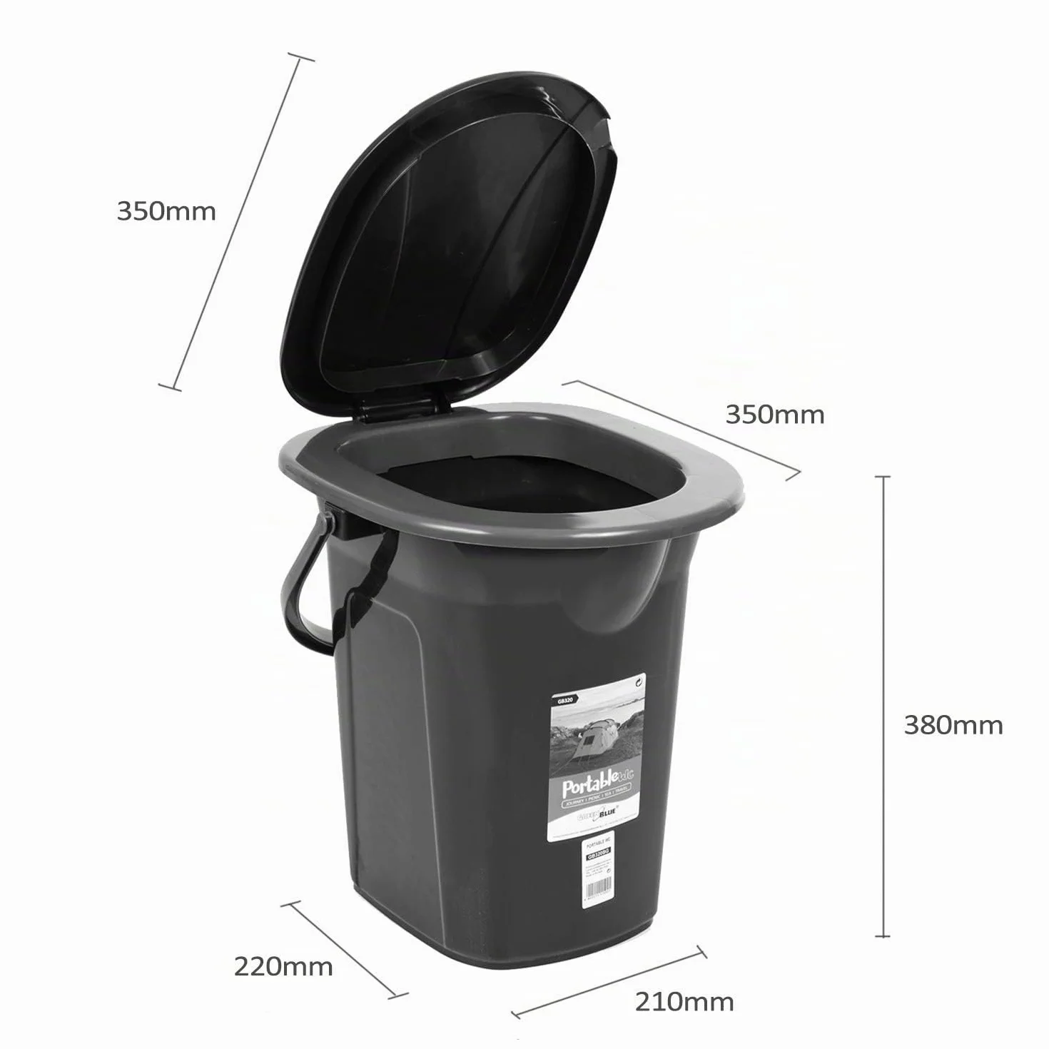 Green Blue GB320 Toilette Touristique 19L Mobile Camping