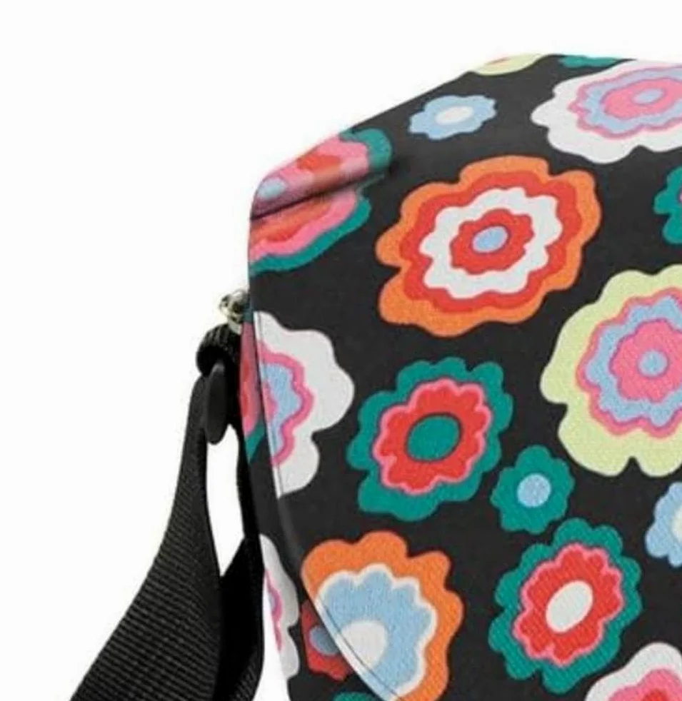 KlickFix Sacoches de Guidon Adulte Unisexe, Happy Flowers, 25X19X8Cm
