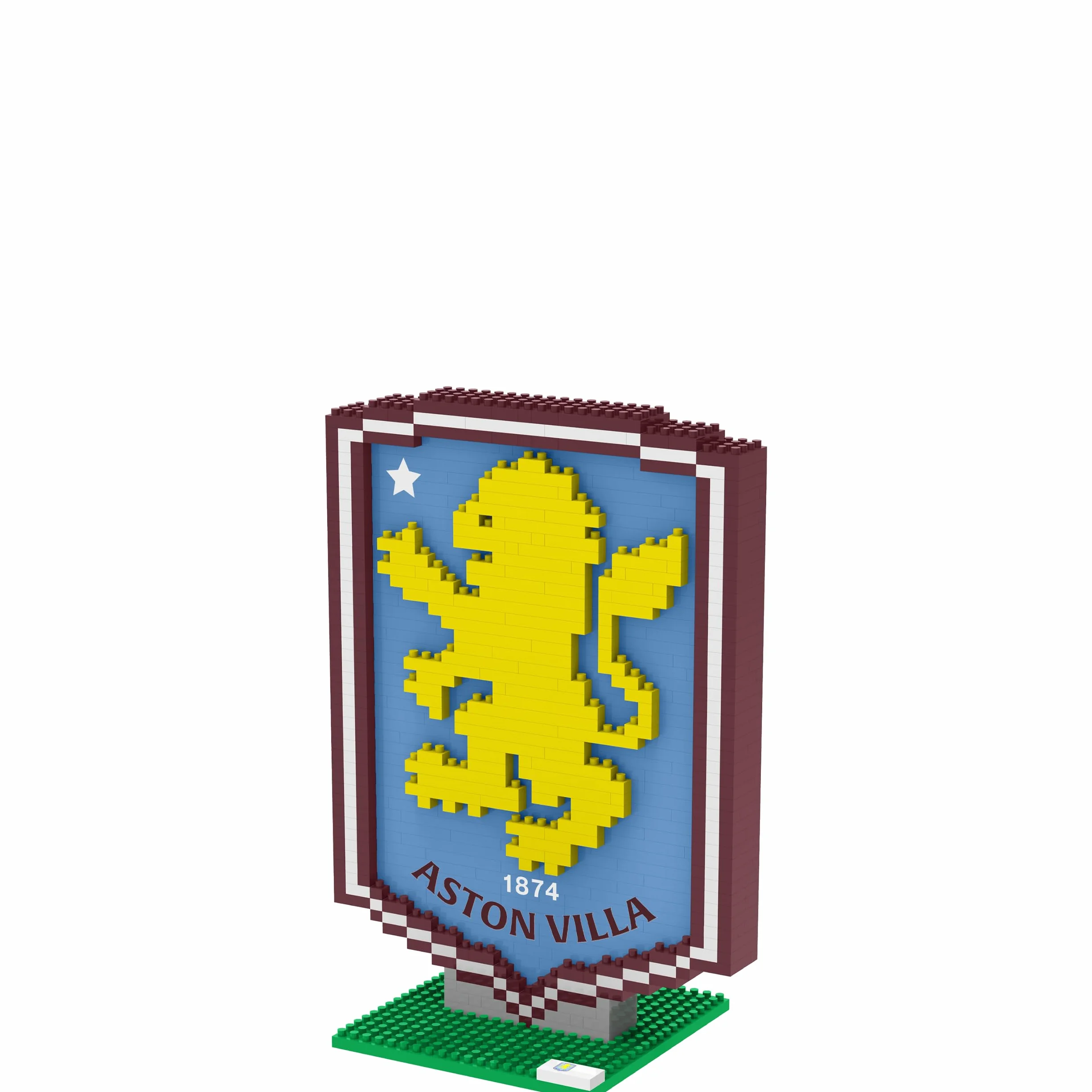 Aston Villa FC BRXLZ Logo 3D Bricks Jouet de Construction Modèle