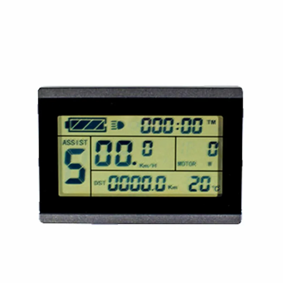 SPORTARC KT-LCD3U Compteur de vitesse électrique avec écran LCD pour vélo électrique avec prise USB 24/36/48 V Câble étanche