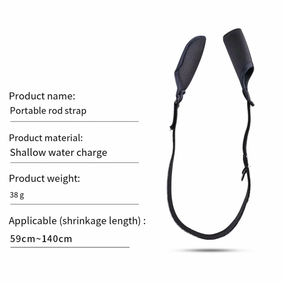 Housses de canne à pêche Ceinture porte-canne 59 cm–130 cm Protection réglable