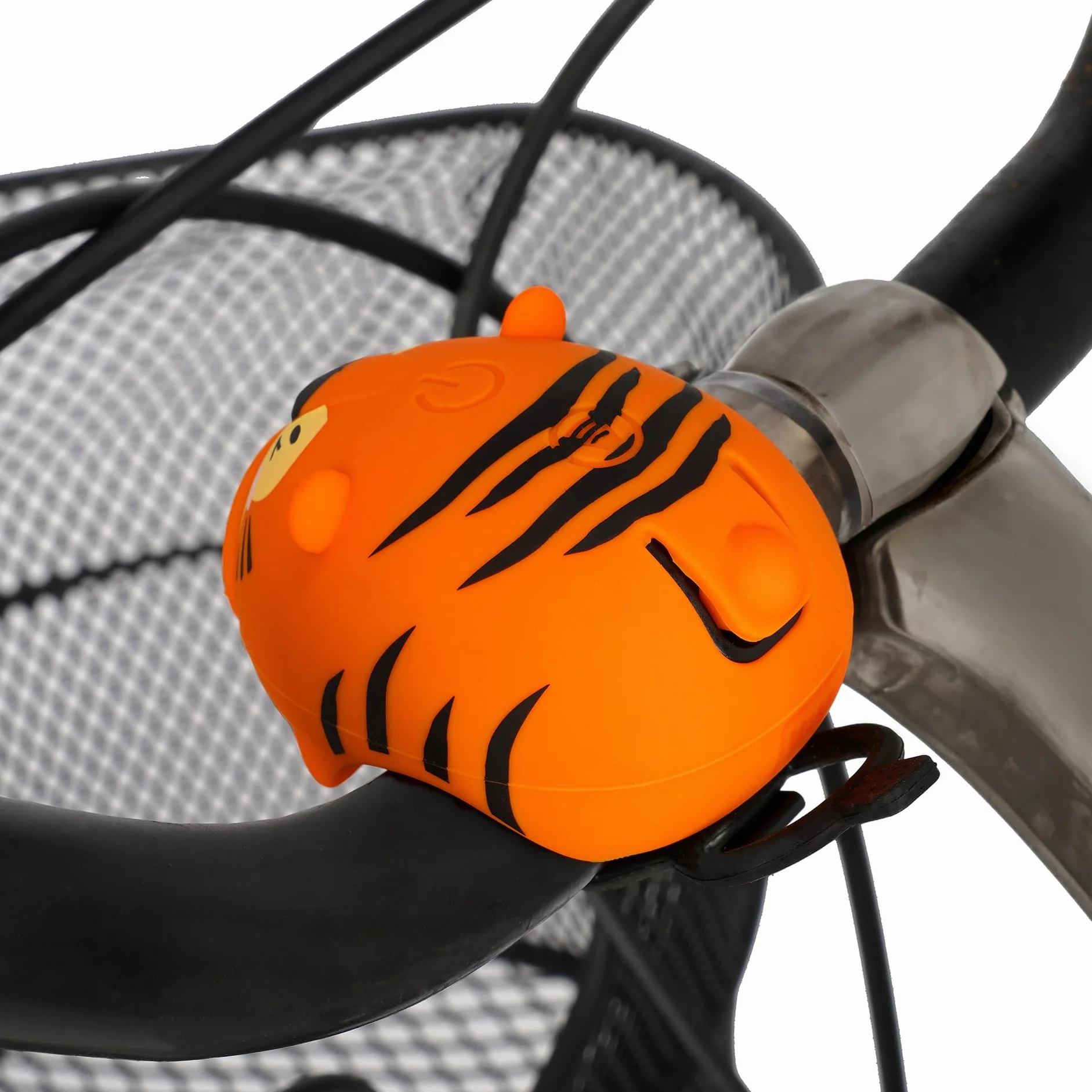 Legami - Feu Avant de vélo avec Cloche, Sangle réglable, 3 Modes Lumineux, 5 Modes sonores, câble de Type C Inclus, Rechargeable, résistant à l'eau