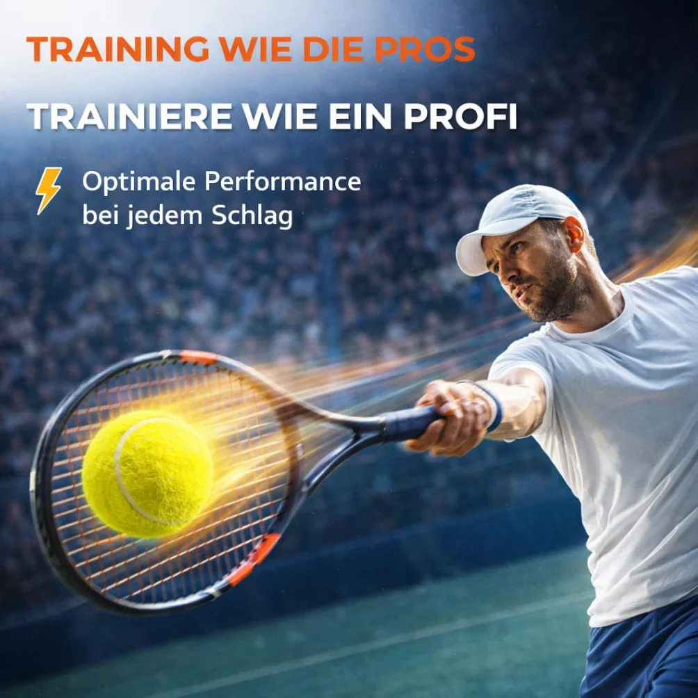 Balles de Tennis Jaunes avec Sac de Transport pour Entraînement et Compétition