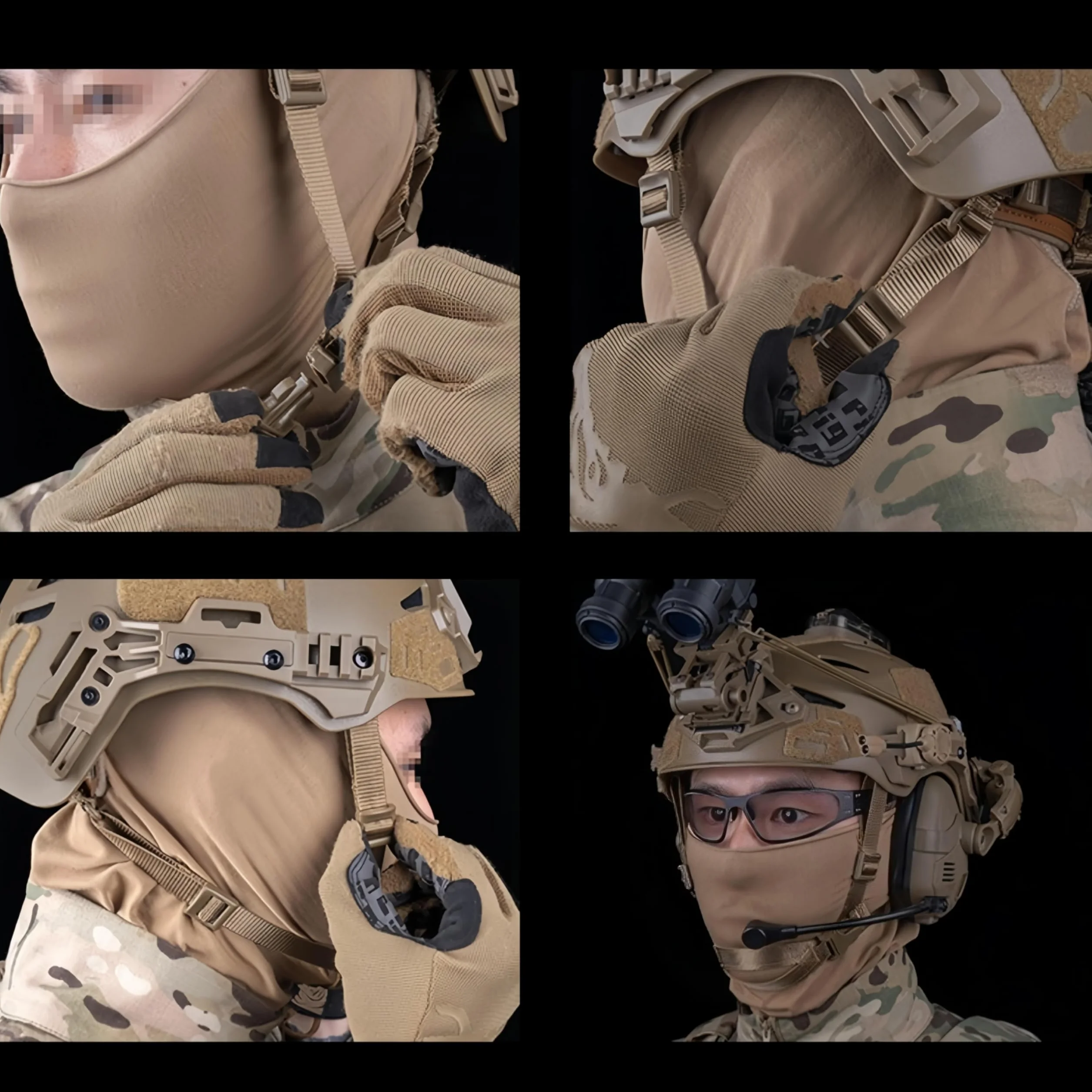 Casque Tactique W.endy 3.0 Version simplifiée pour Chasse Combat Airsoft Protection