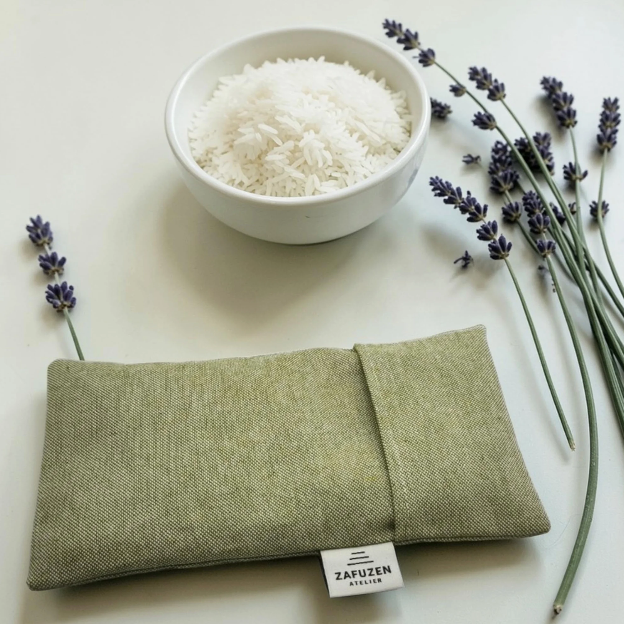 Coussins pour Les Yeux Lot de 6 – Coton Naturel et Lavande – Usage Professionnel Yoga, Pilates, Spa