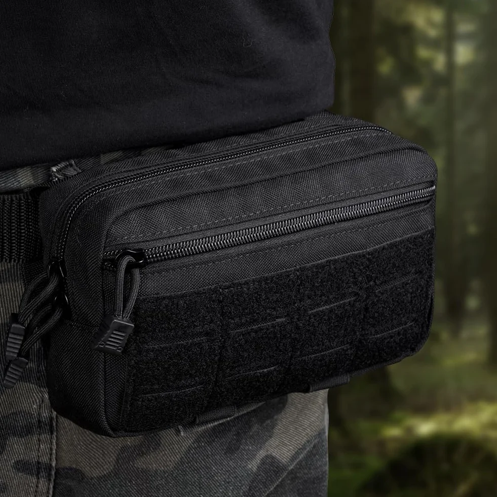 Flintronic Tactique Molle Nylon Sac Ceinture Militaire EDC Gadget Téléphone Plein-Air Randonnée