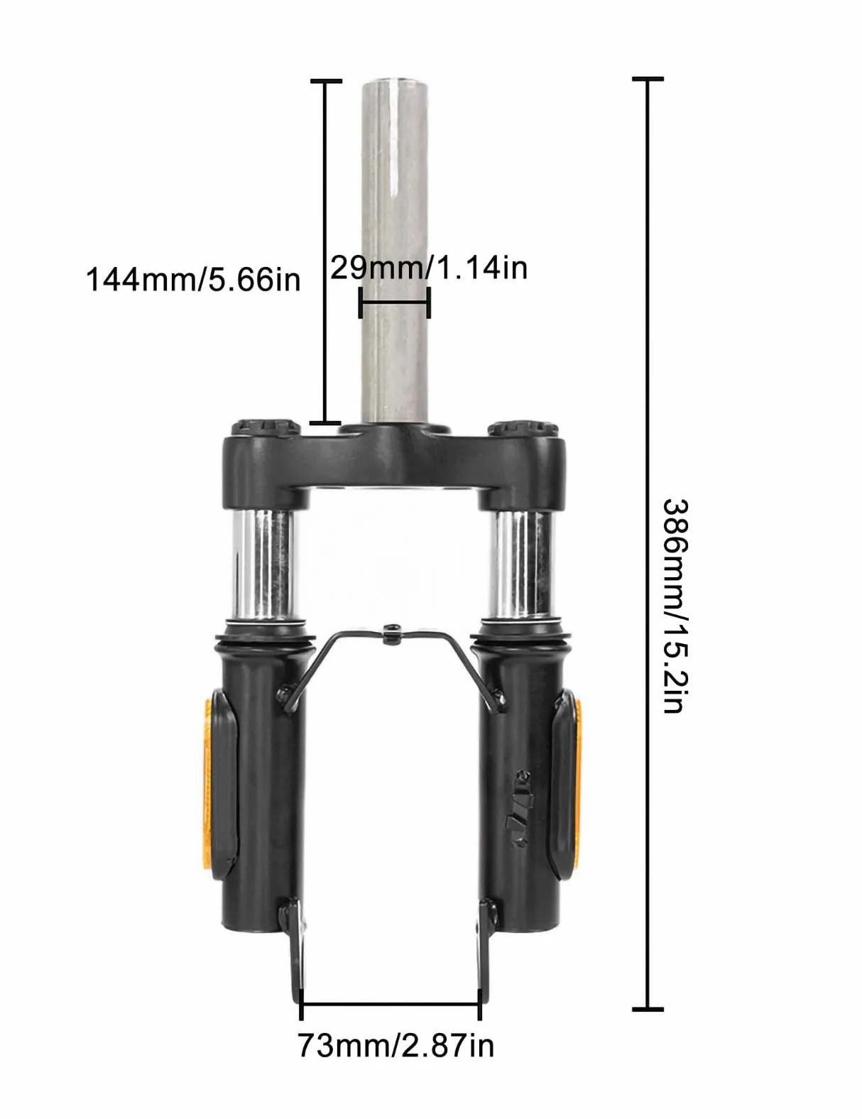 Kit de Suspension Avant Fourche pour M365 Pro Pro2 1S kit de Suspension Avant + Garde-Boue Avant + Support de Pied pour Scooter électrique Accessoire Modification Trottinette