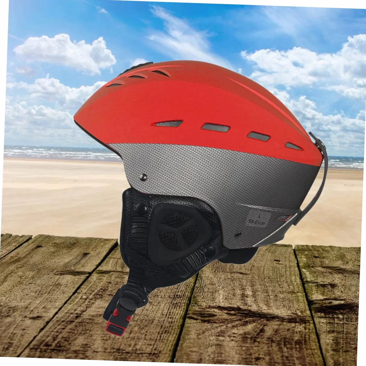 Toddmomy Casque de Ski et Snowboard pour Homme et Femme avec Aérations pour Évacuation de Chaleur Réglage Rotatif et Coussinets Amovibles