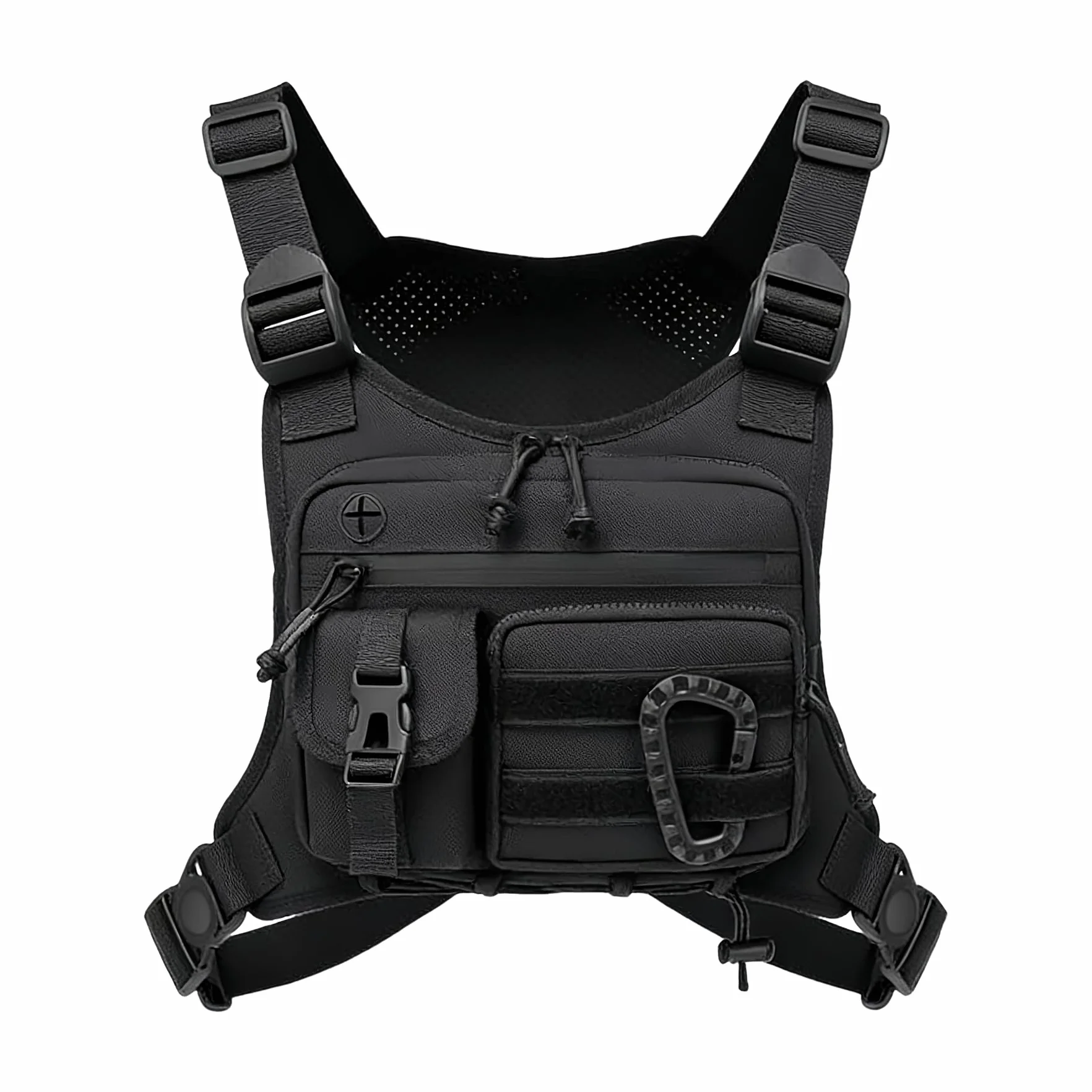 GAESHOW Sac de poitrine tactique pour homme, réglable, fonctionnel, pour hommes et femmes, imperméable, sac de poitrine portable pour les entraînements en plein air, le cyclisme, la randonnée et le
