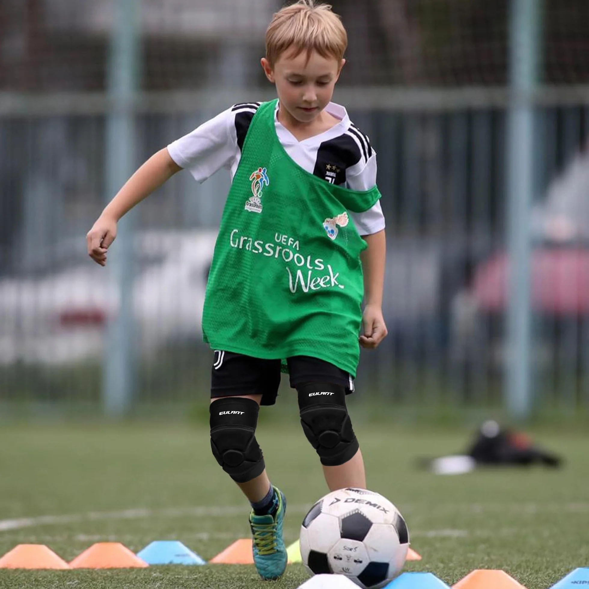 EULANT Genouillère Volley Enfant Souple Protection Sport Handball Football Skate