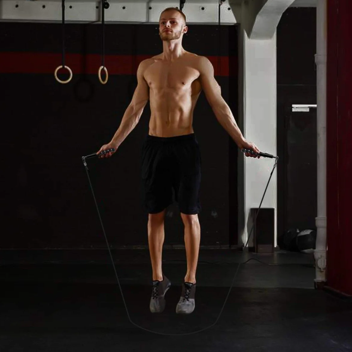 Corde à sauter de vitesse Wastou réglable pour adultes hommes femmes enfants