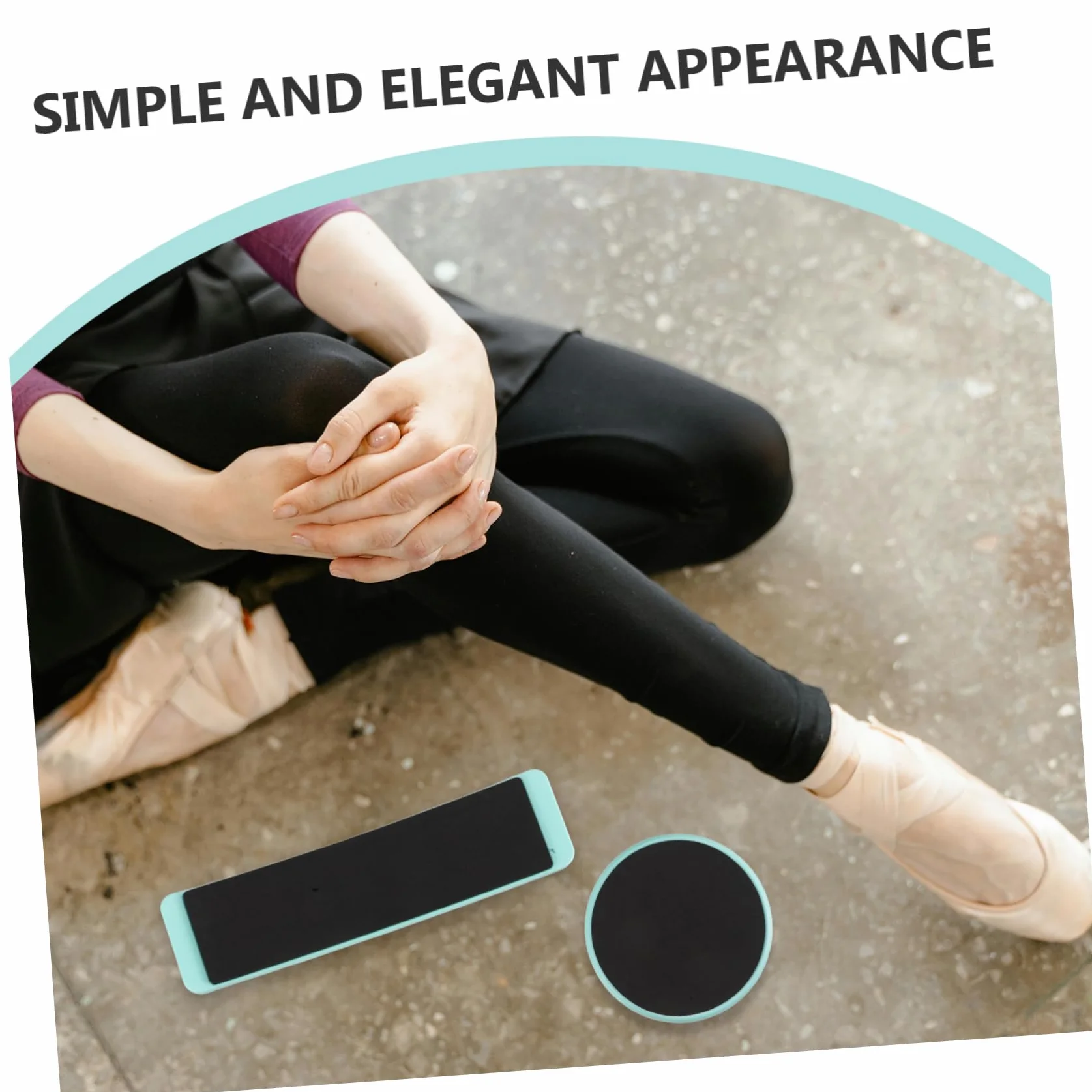 Planche Tournante de Danse ABS EVA Ronde Carrée 2pcs pour Débutants Équilibre Technique