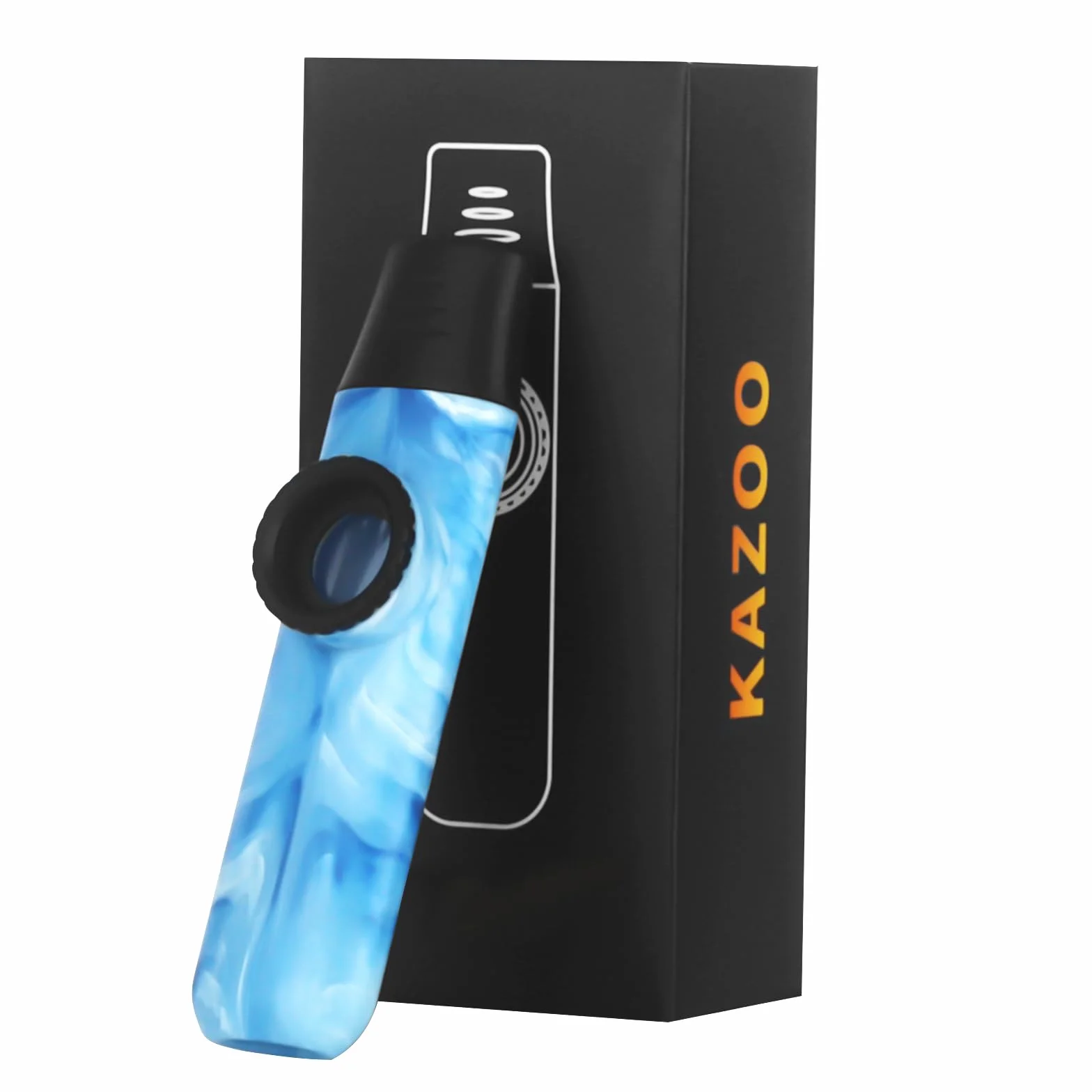 Kazoo Professionnel en Résine ABS avec Cinq Membranes, Ton Ajustable, Style Jade