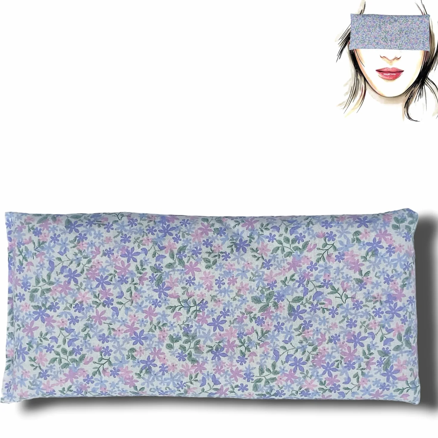 Coussins pour les yeux Pack 3 Lila's 2024 new - Graines de Lavande et de riz - Yoga, méditation, relaxation