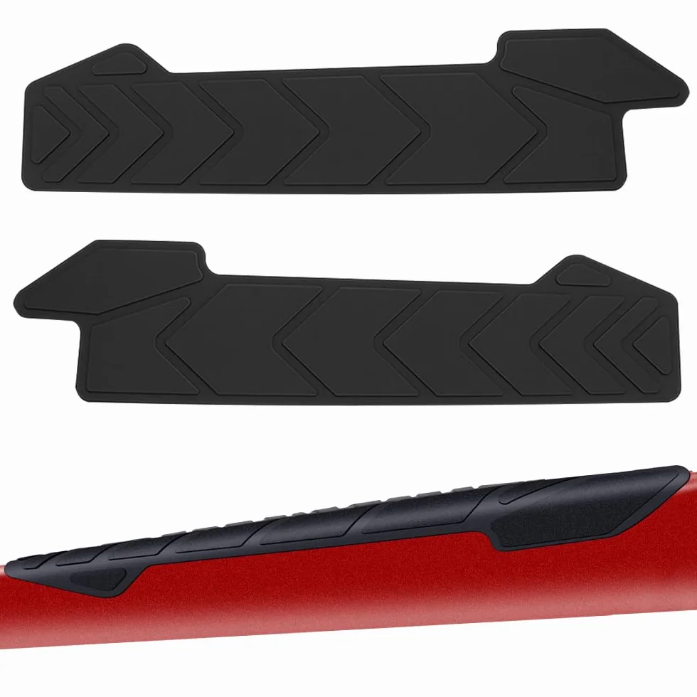 Protection de Chaîne Vélo Silicone 2 Pièces, Protège Cadre Anti-Rayures Auto-Adhésif Noir