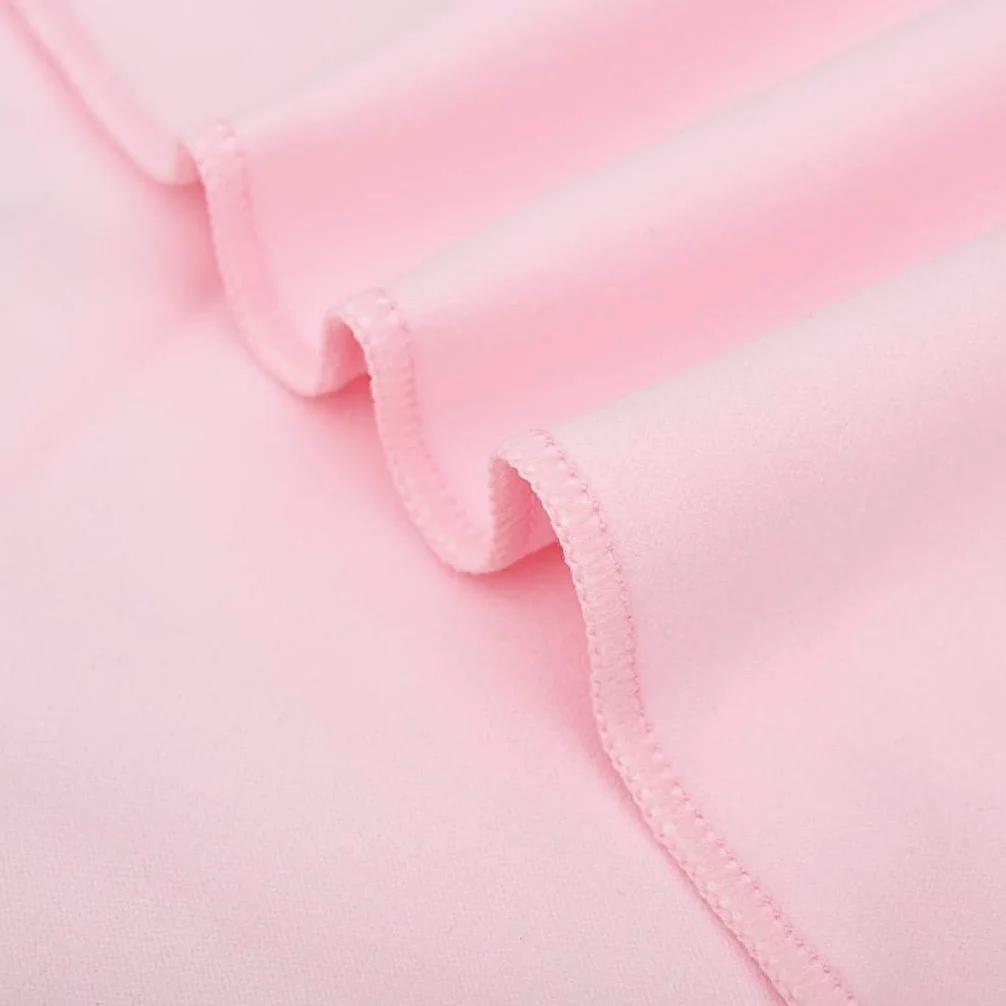 Serviettes de Sport Rose 2 pcs 50 x 30 cm en Polyester et Polyamide absorbantes légères séchage Rapide pour Salle de Sport, Plage, Spa, Sauna, Voyage, Usage intérieur extérieur