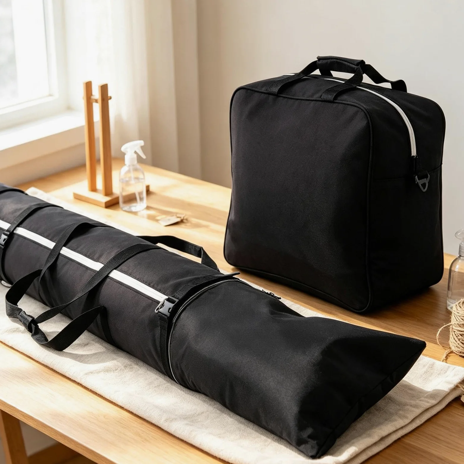 Housse de ski Sac De Transport Matelassé Imperméable En Toile Oxford | Housse De Transport À Skis Pour Adolescents et Adultes Passionnés Protège Objets de Amortissant Bottes