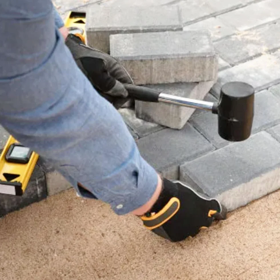 Marteau en caoutchouc pour piquets de tente, maillet extérieur en acier