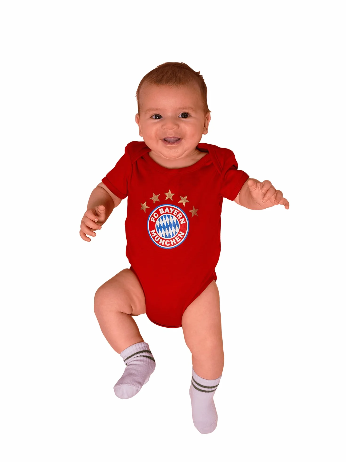 FC Bayern München Body Essential Bébé rouge rouge/bleu marine/rayé