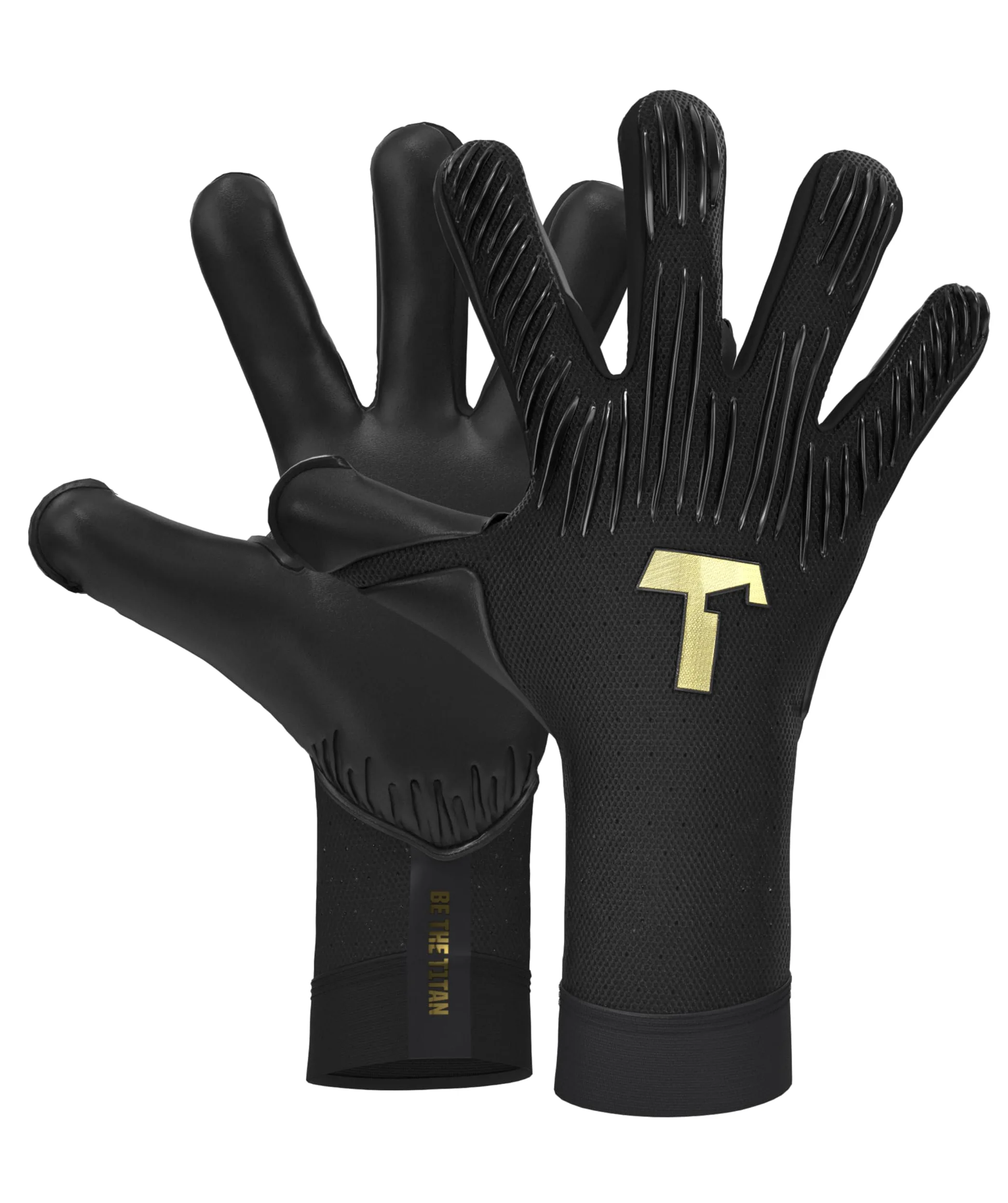 T1TAN Rebel Gants de Gardien de But - Gants de Football pour Gardiens de But - sans Protection des Doigts
