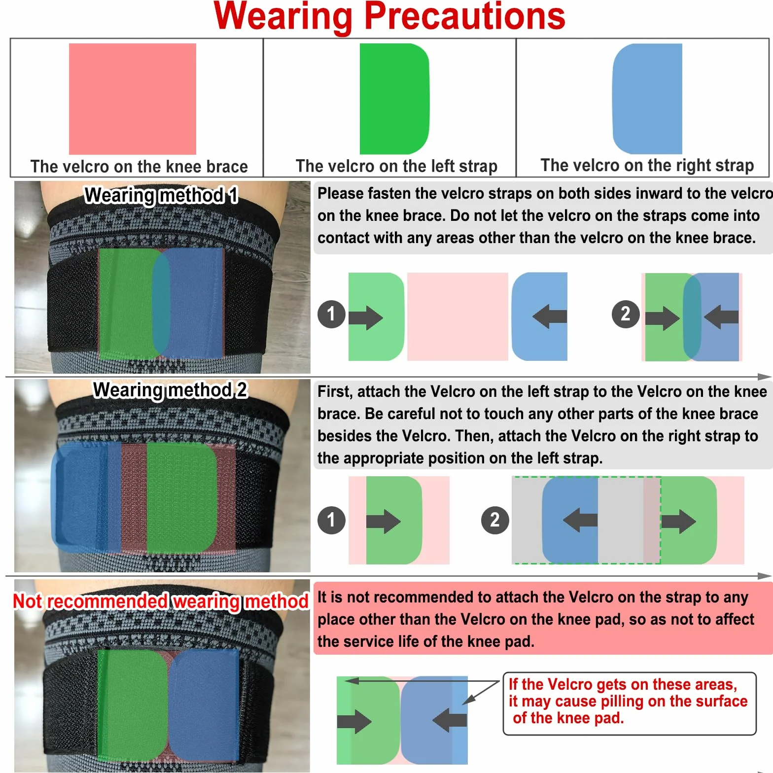 Genouillère Réglable 1 Paire Bandage Sport Compression Élastique Mixte Maintien Respirant Antidérapant Basketball Course Gymnase K51 L